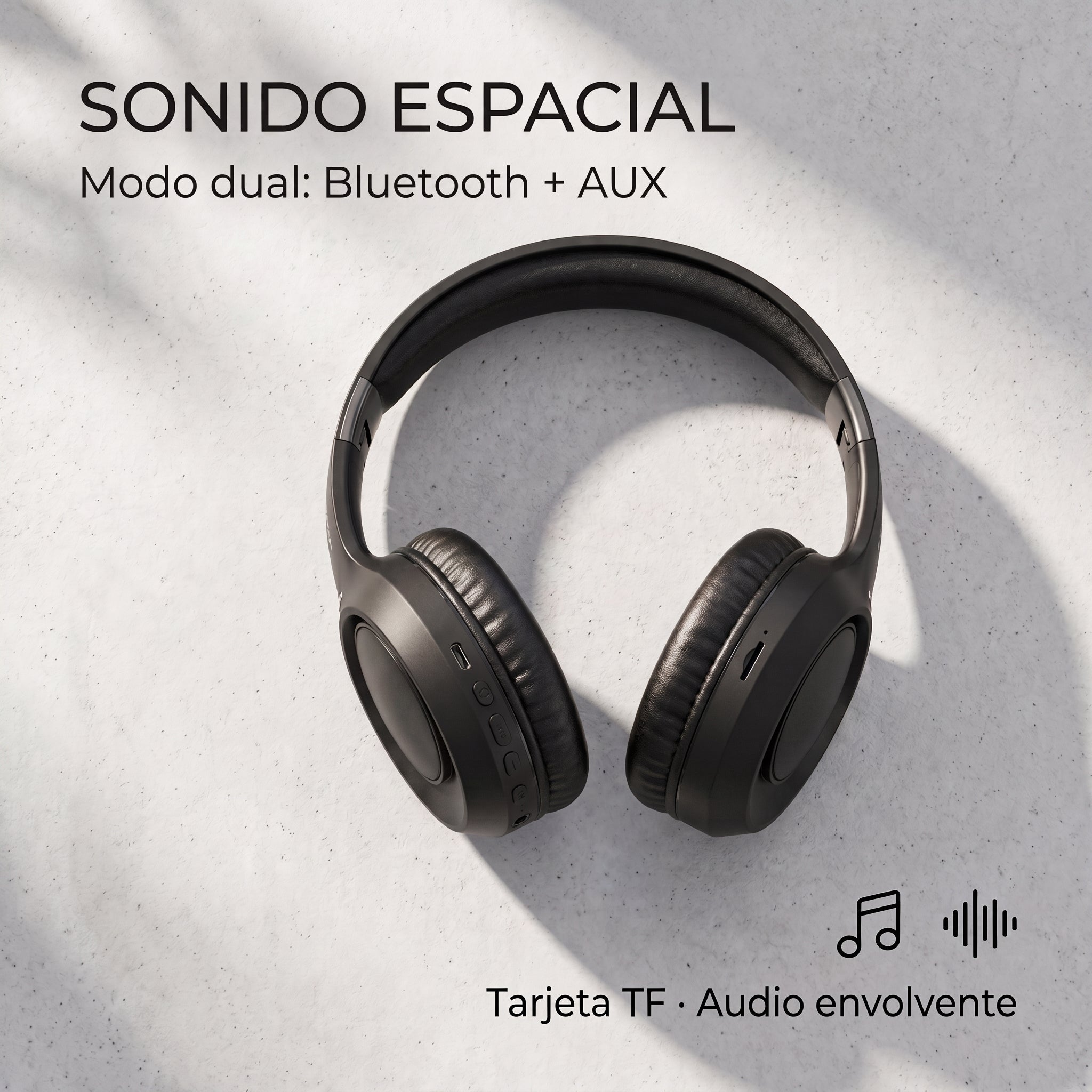Audífonos Inalámbricos Moreka BL032: Bluetooth 5.4 Diadema - Imagen 4