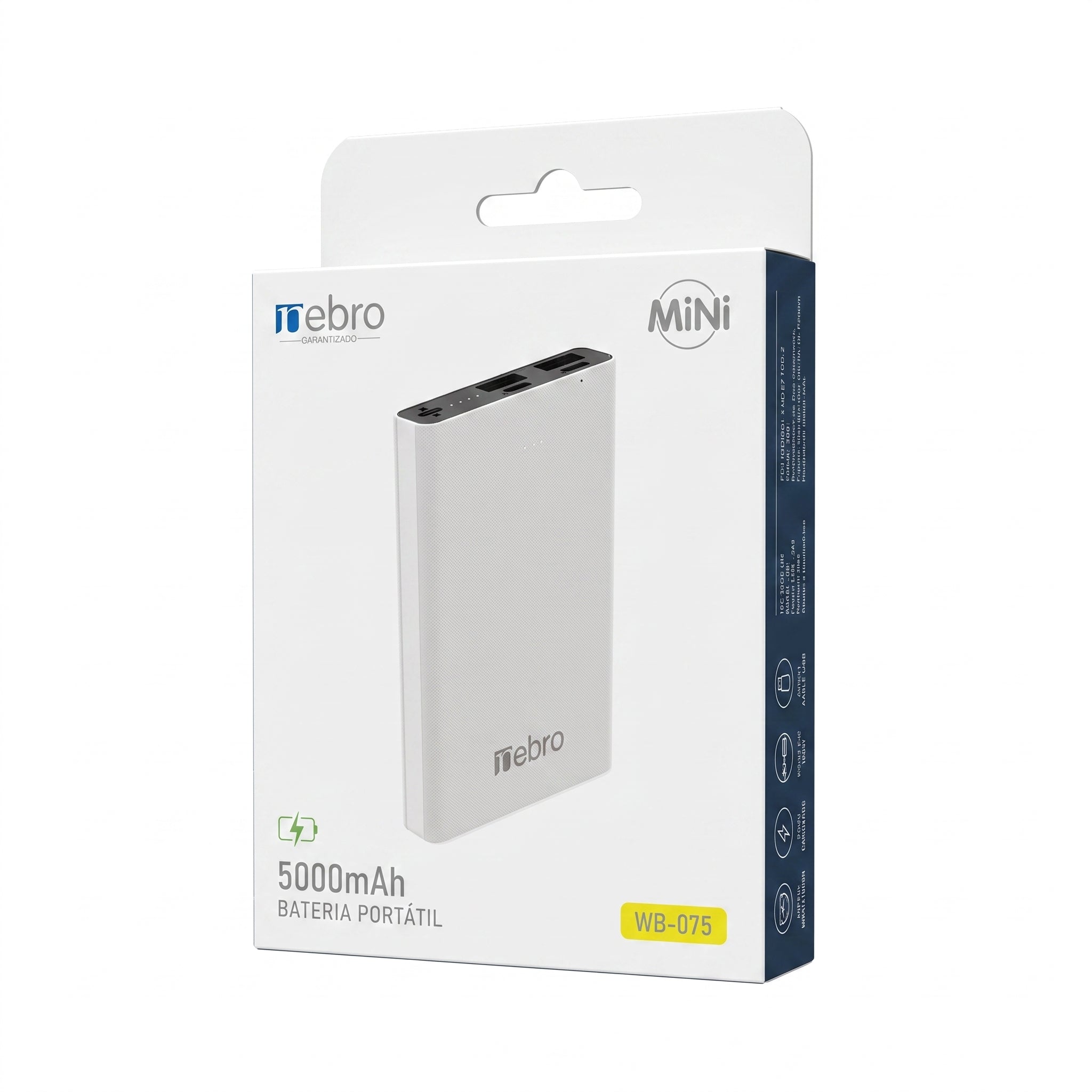 Powerbank Batería Portátil Multi-Carga WB-075 5000mAh Doble Puerto USB - Imagen 11