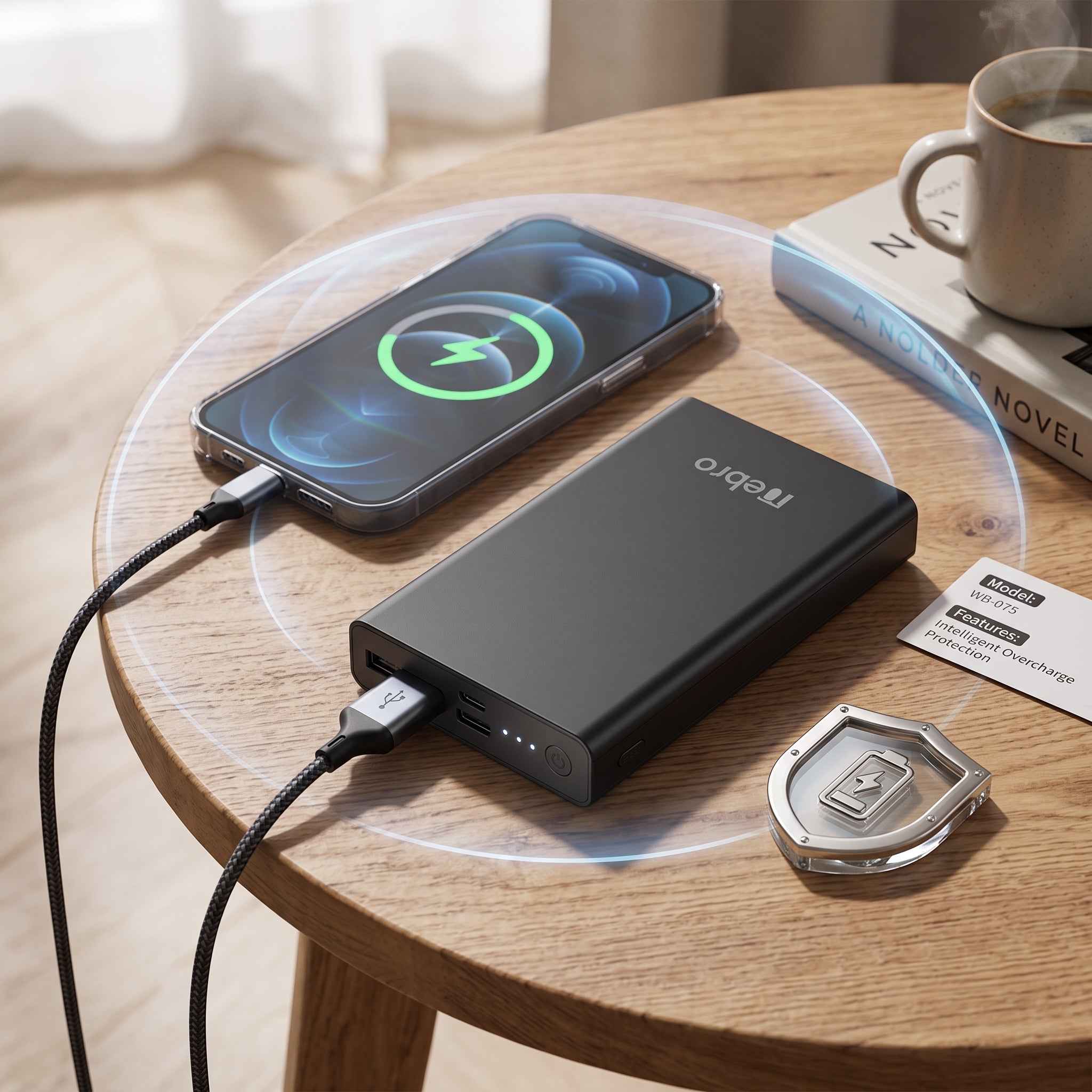 Powerbank Batería Portátil Multi-Carga WB-075 5000mAh Doble Puerto USB - Imagen 9