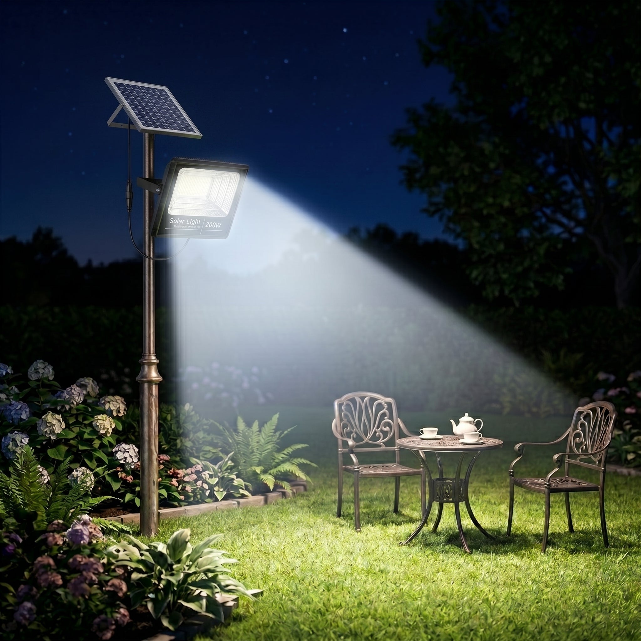 Lámpara Solar Reflector Moreka MOR-200H 200W IP67 Control 15000 mAh - Imagen 8