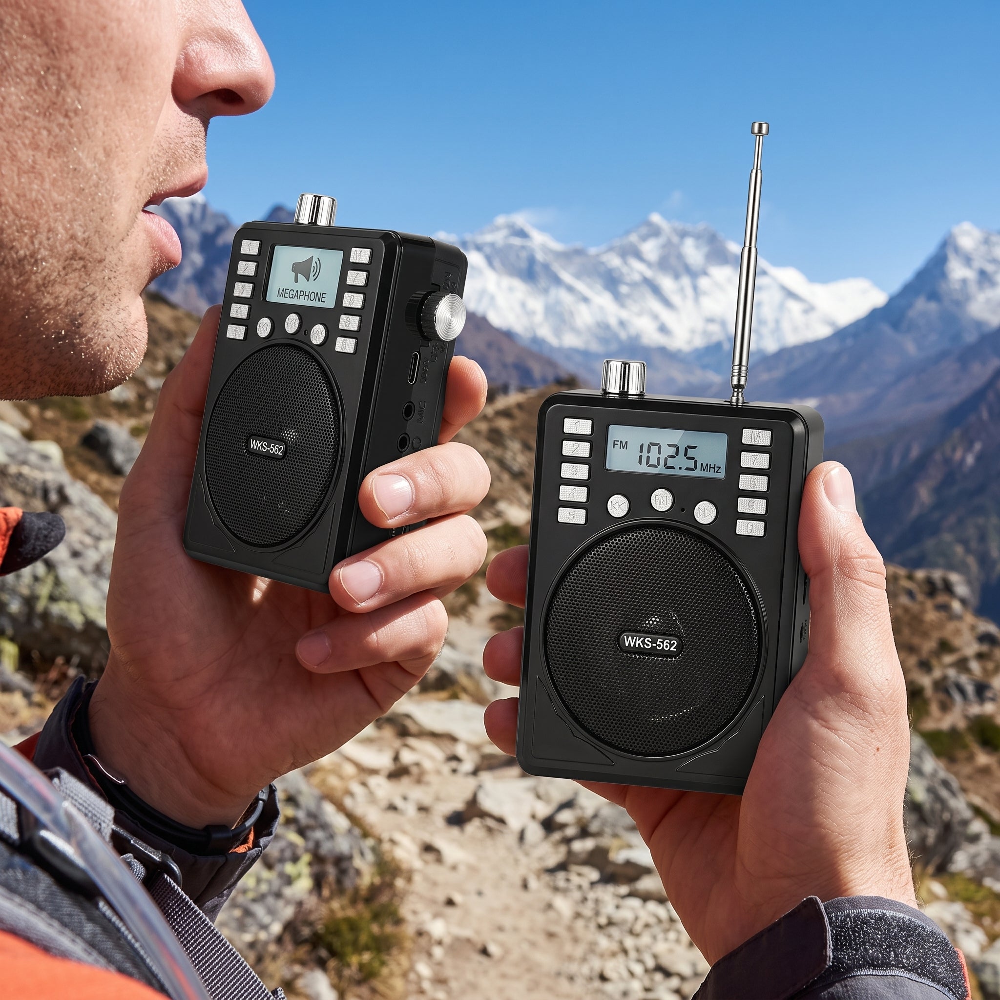 Bocina Radio Portátil AM/FM Bluetooth Büytiti WKS-562 USB Micro SD - Imagen 7