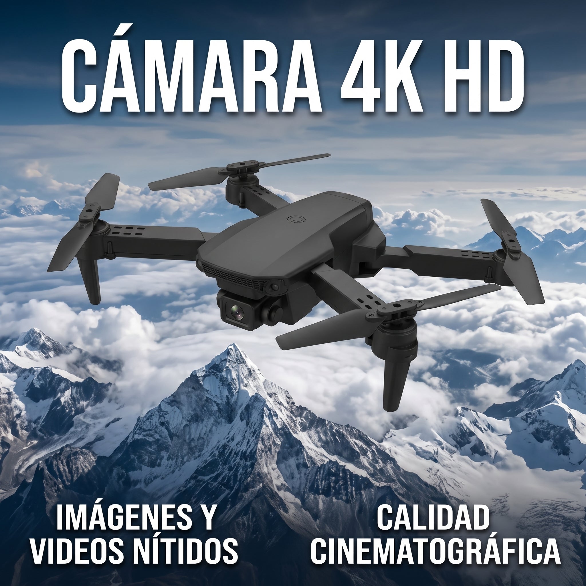 Dron Plegable E88 con Cámara 4K HD y Control por App - Imagen 2