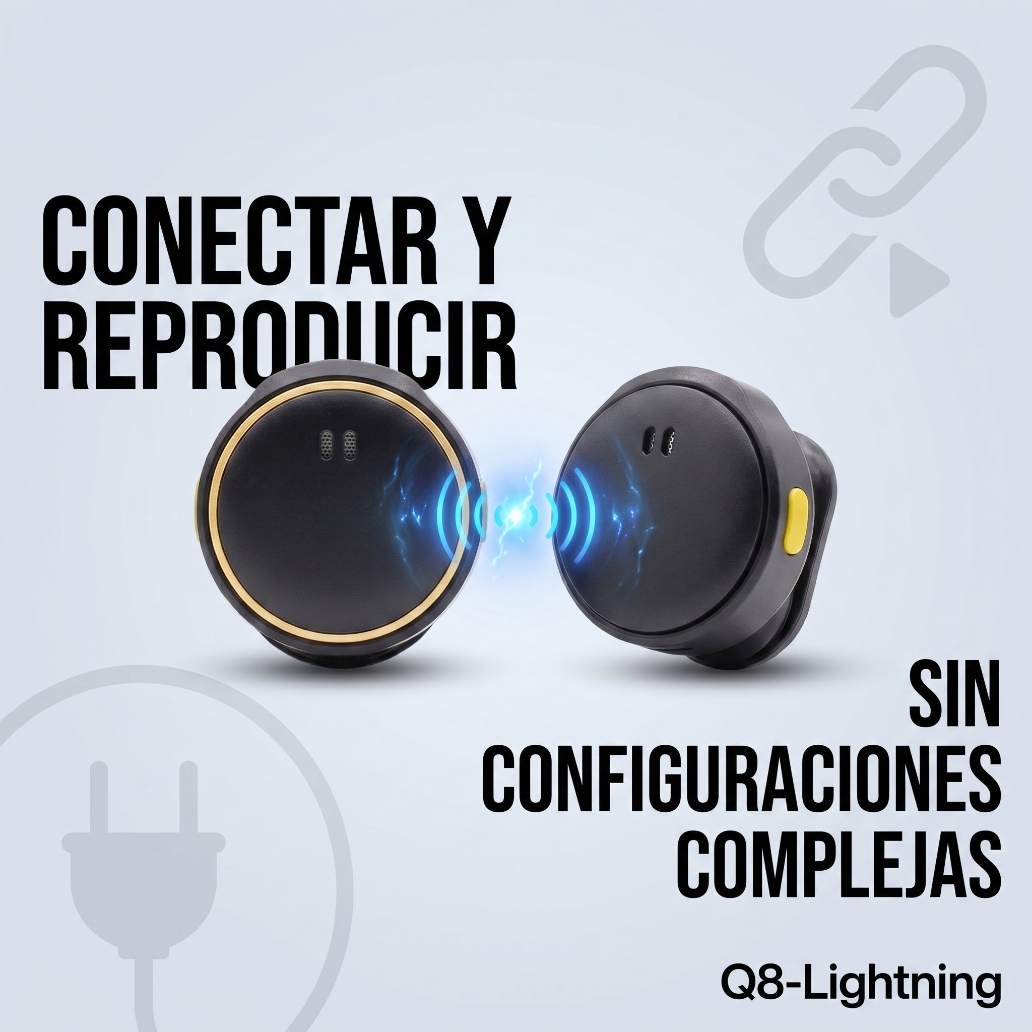 Micrófonos Inalámbricos YISEN Q8-Lightning 2.4G con Alcance de 20 Metros Plug and Play - Imagen 3