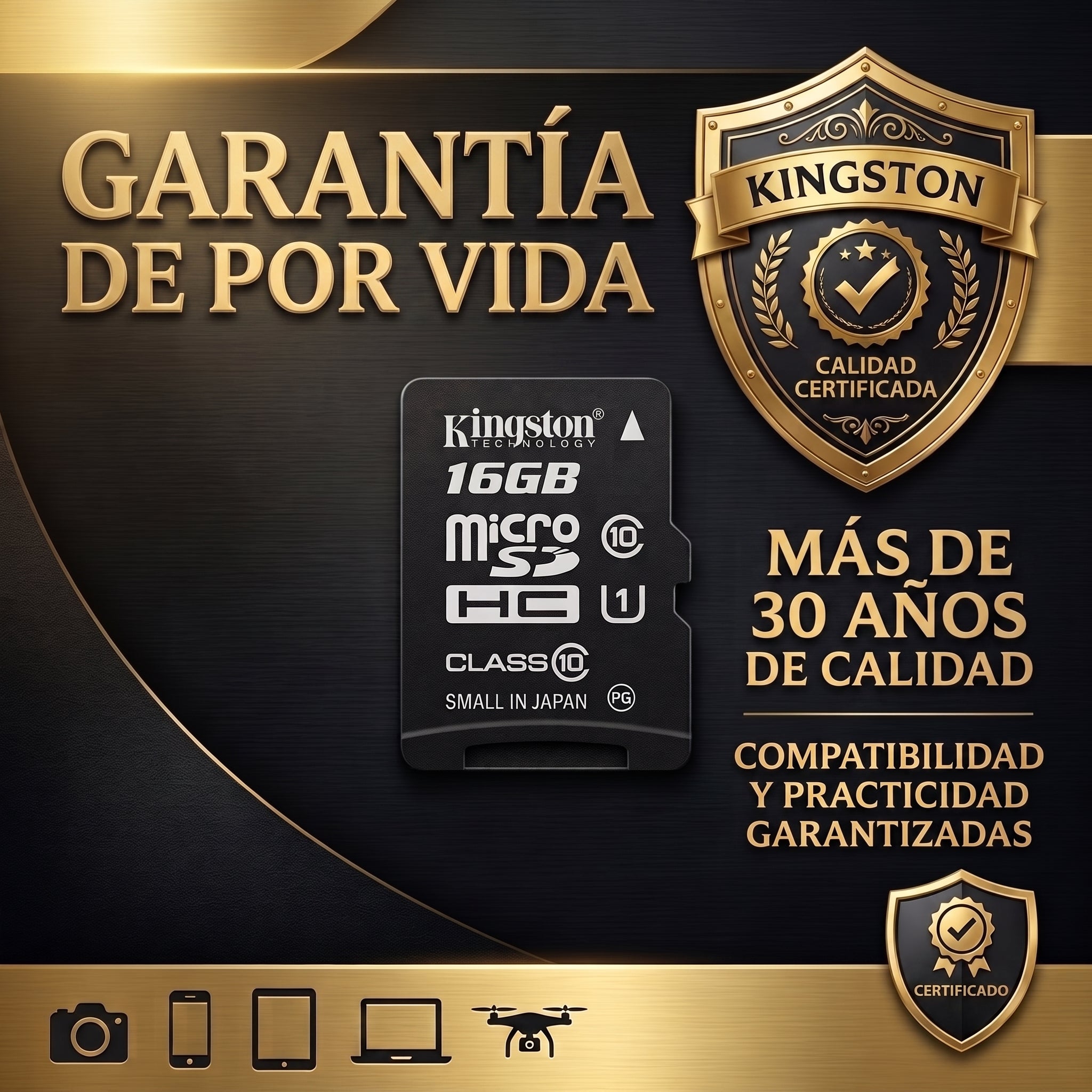 Memoria MICRO SD Kingston 16GB 45MB/s - Imagen 5
