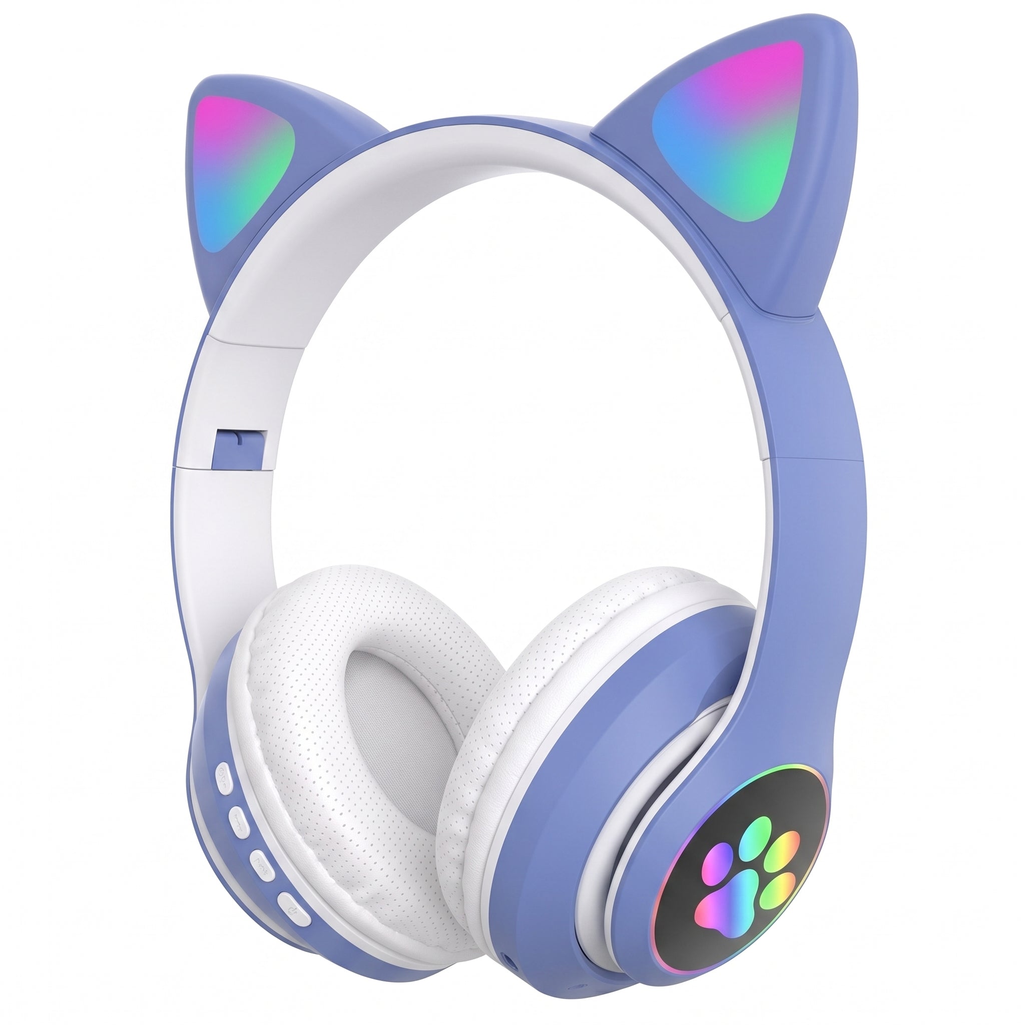 Audífonos Gamer Diadema Orejas de Gato YISEN JST-28 Luces LED Multicolor Gatito - Imagen 12