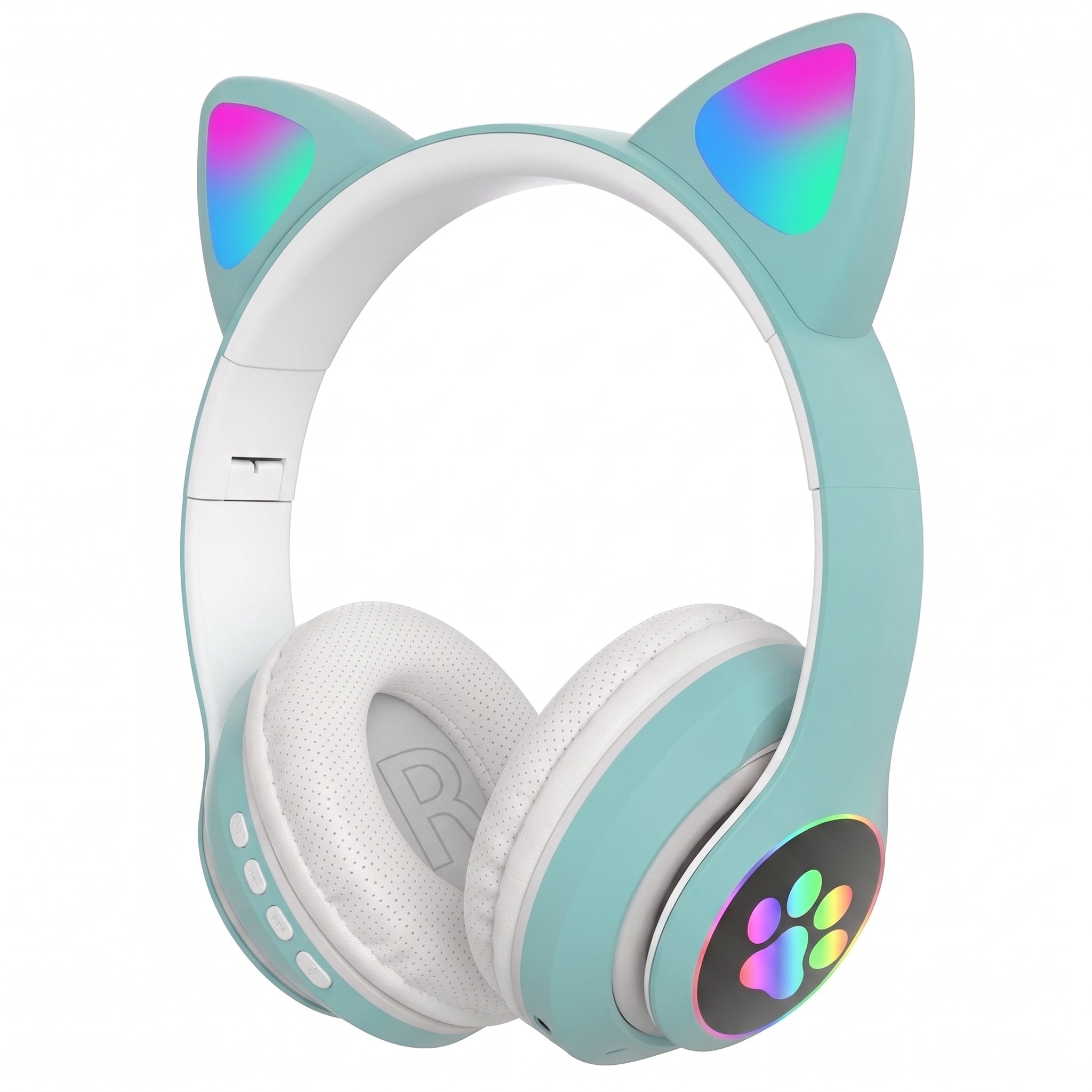 Audífonos Gamer Diadema Orejas de Gato YISEN JST-28 Luces LED Multicolor Gatito - Imagen 13