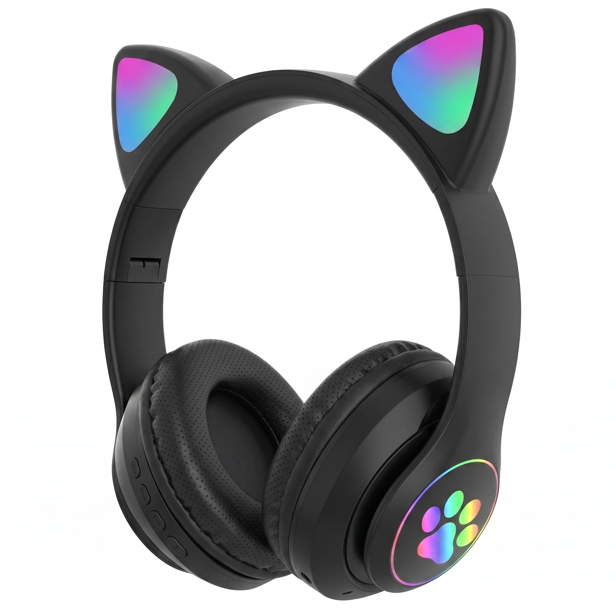 Audífonos Gamer Diadema Orejas de Gato YISEN JST-28 Luces LED Multicolor Gatito - Imagen 14