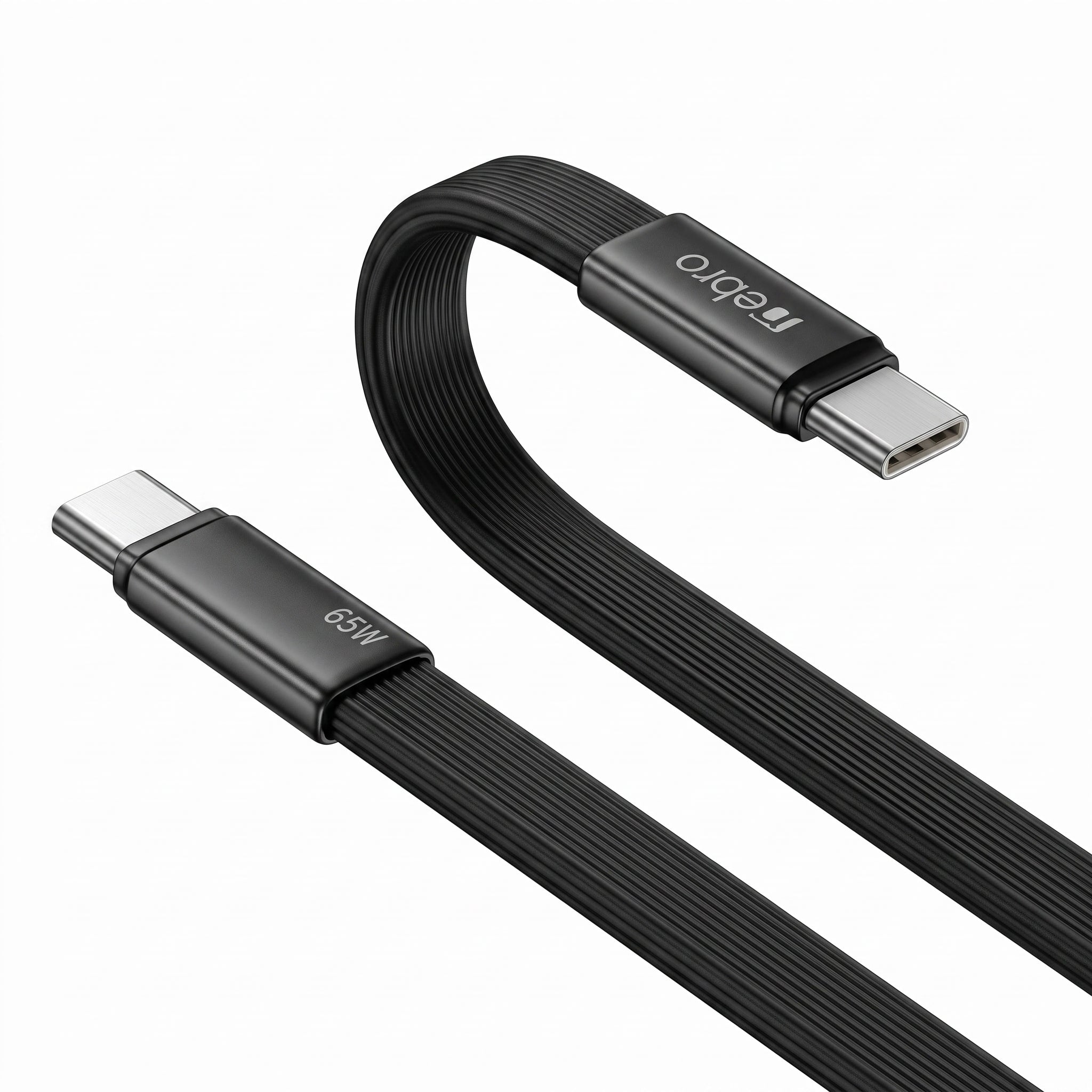 Cable USB C a USB C de Carga Rápida NEBRO WD-337 65W Silicona 1.2m - Imagen 1