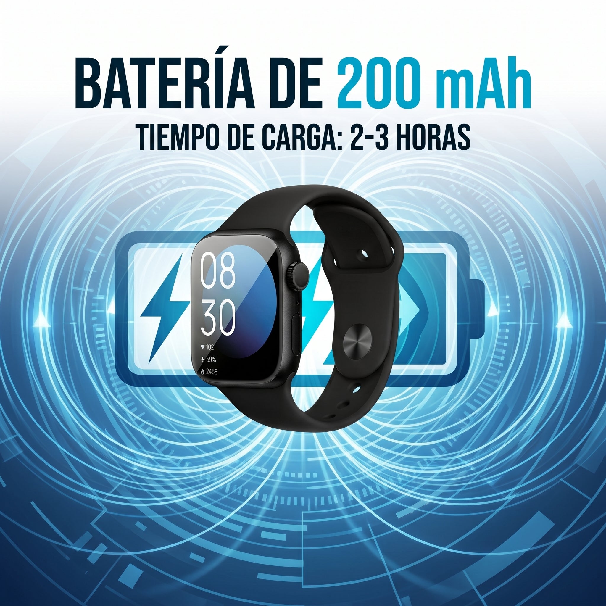 Smartwatch Reloj Inteligente Nebro WAT-101 Pantalla 2.01 Aleación Zinc Bluetooth - Imagen 2