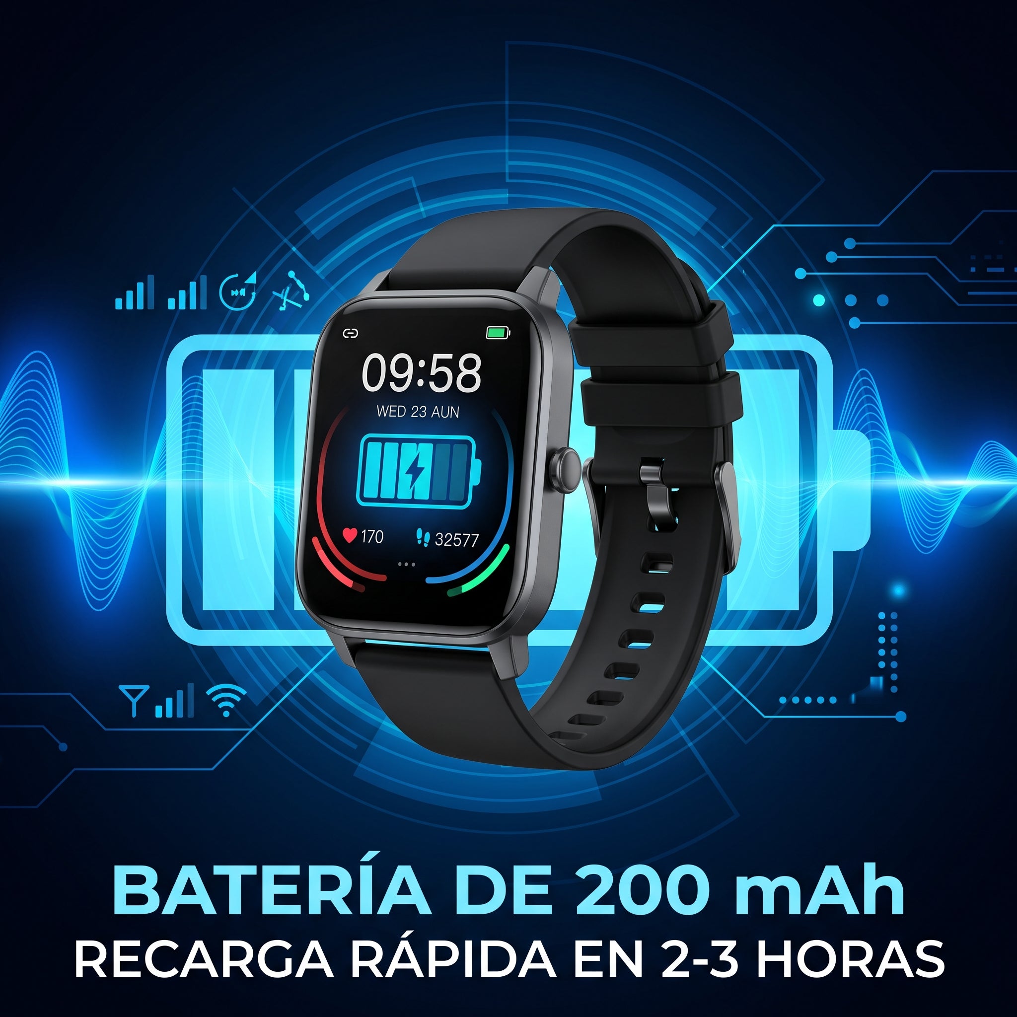 Smartwatch Reloj Inteligente Nebro WAT-102 Pantalla 1.47 IP67 Bluetooth - Imagen 5