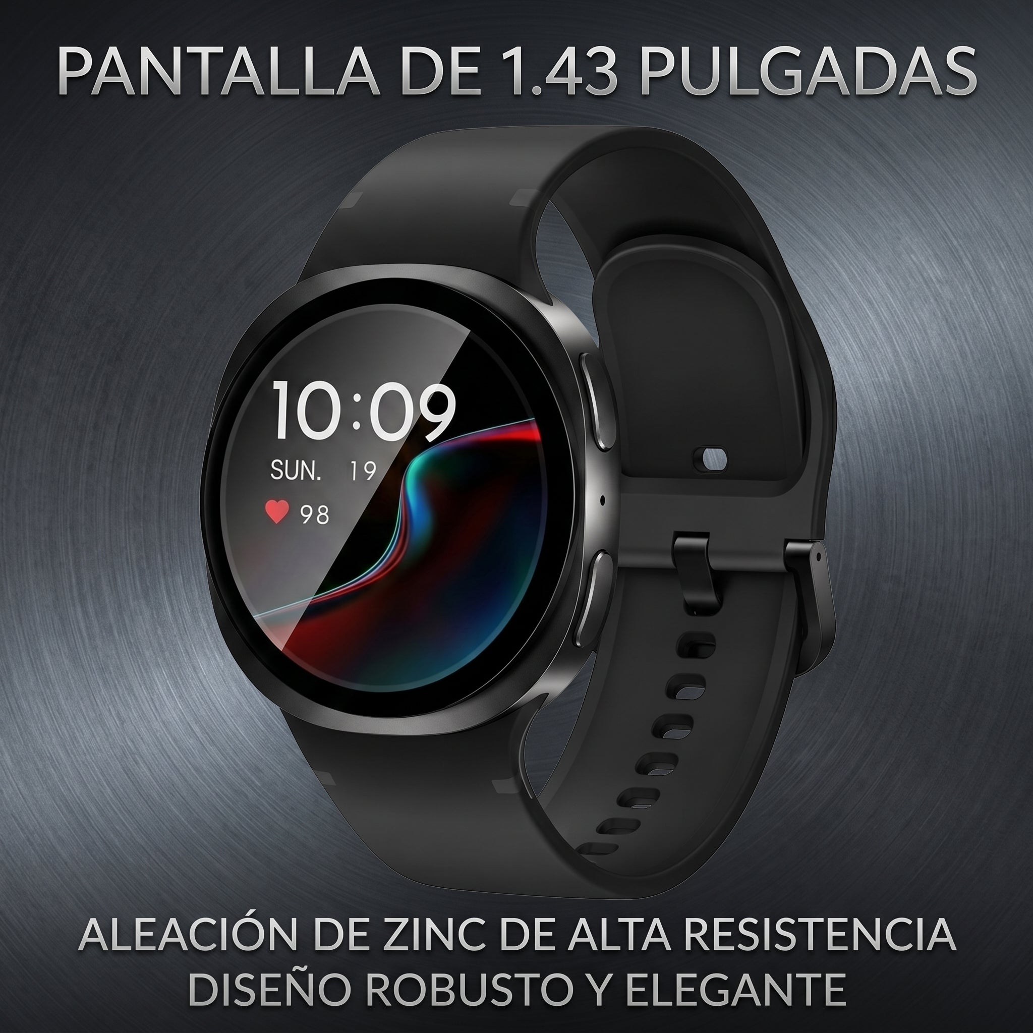 Smartwatch Reloj Inteligente Nebro WAT-104 Pantalla de 1.43 Aleación de Zinc Bluetooth - Imagen 3