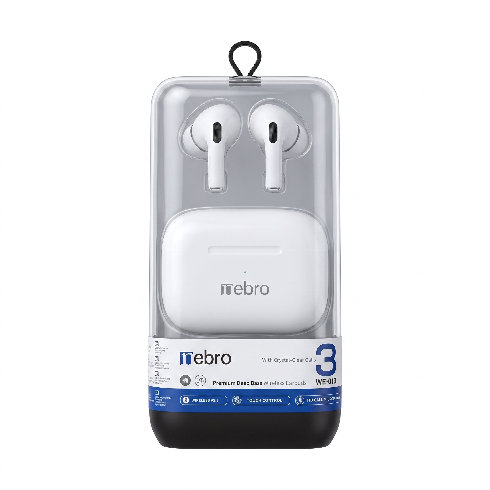 Audífonos Inalámbricos In Ear Nebro WE-013 Bluetooth Sonido Estéreo Control Táctil - Imagen 10