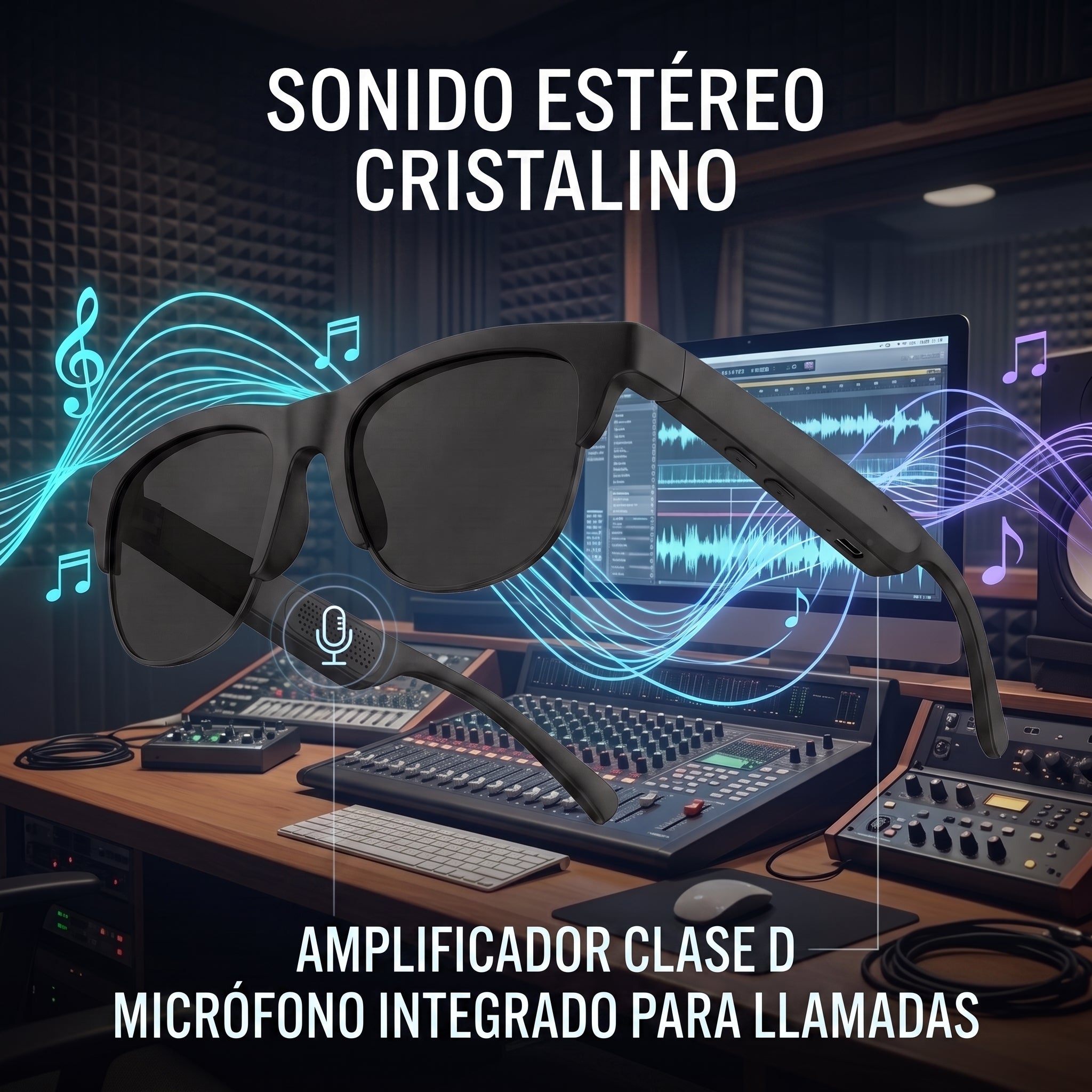 Lentes Inteligentes Moreka YJ01 con Auriculares Inalámbricos Bluetooth 5.4 - Imagen 5