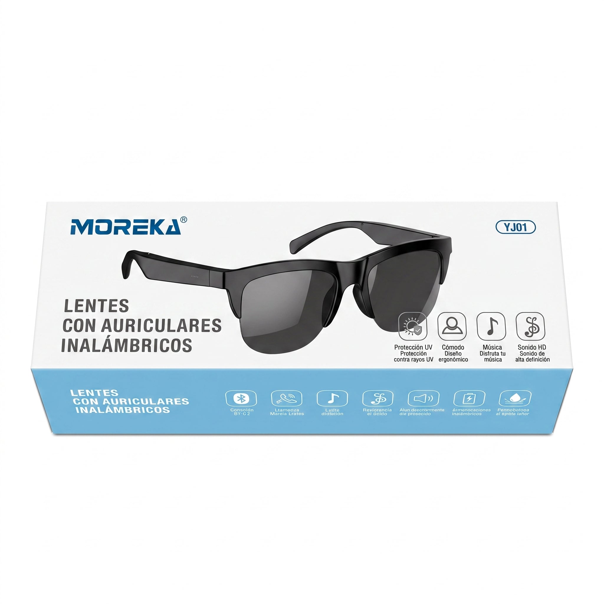 Lentes Inteligentes Moreka YJ01 con Auriculares Inalámbricos Bluetooth 5.4 - Imagen 9