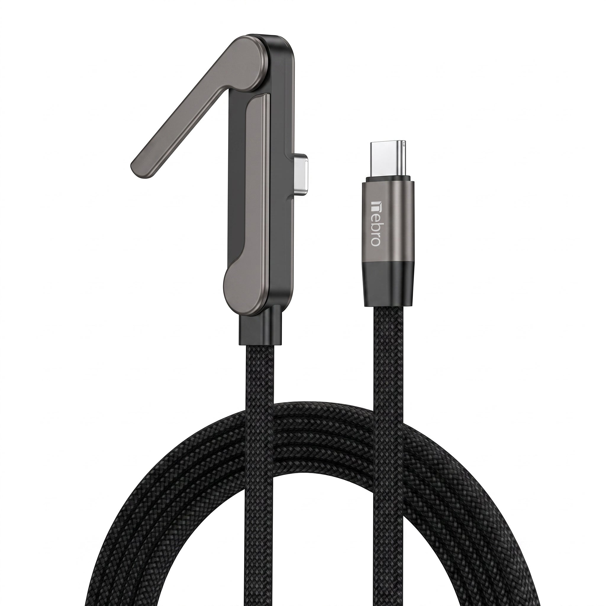 Cable USB C a USB C de Carga y Datos NEBRO WD-322 240W Codo 90 Grados - Imagen 1