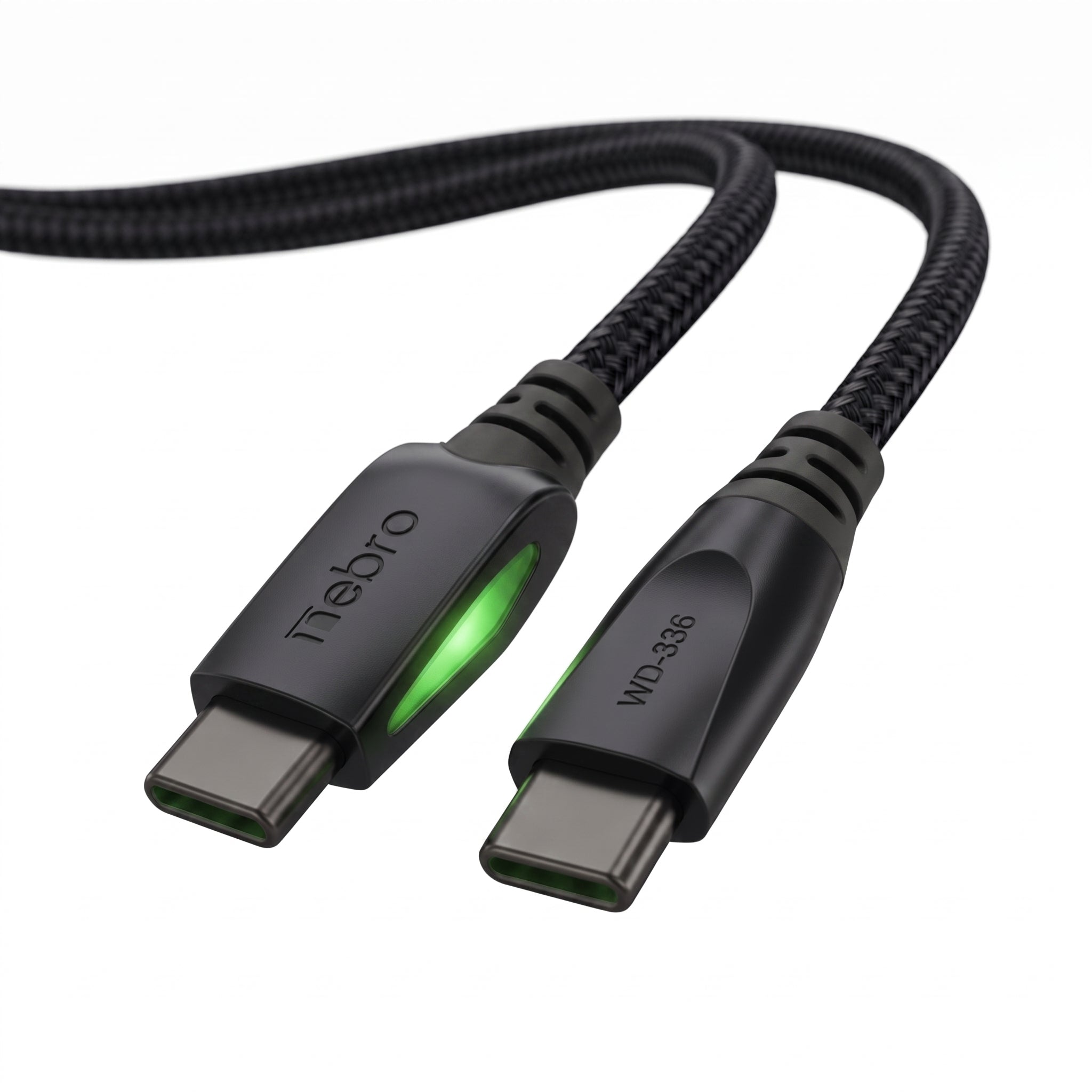Cable USB C a USB C NEBRO WD-336 Carga Ultrarrápida 240W Silicona 1.5 Mts - Imagen 1