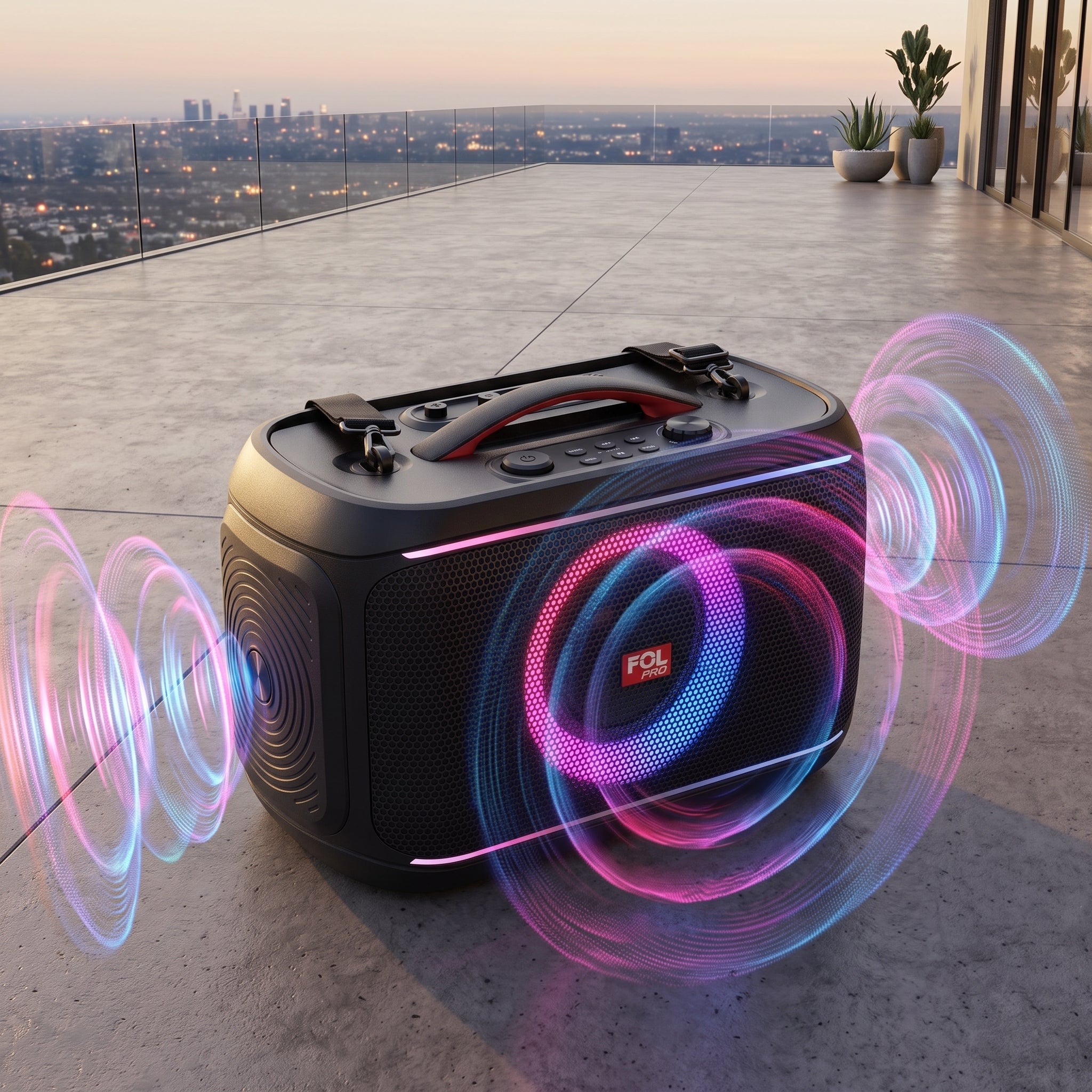 Bocina TWS Bluetooth FOL FS-R309 Microfono Party Box - Imagen 8