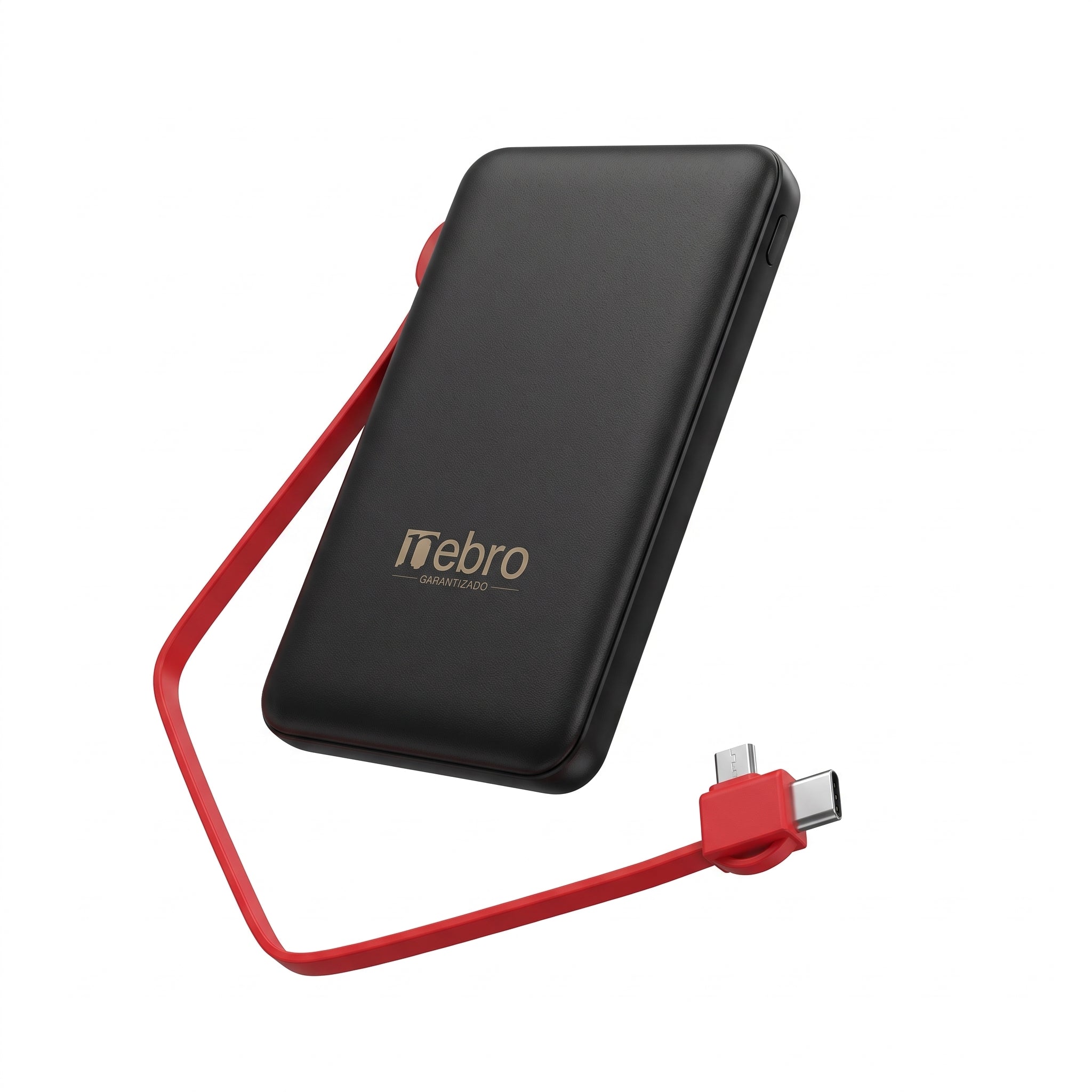 Power Bank Bateria Portátil Nebro WB-161 Cable Integrado Tipo-C y Micro USB 5000MAH - Imagen 1