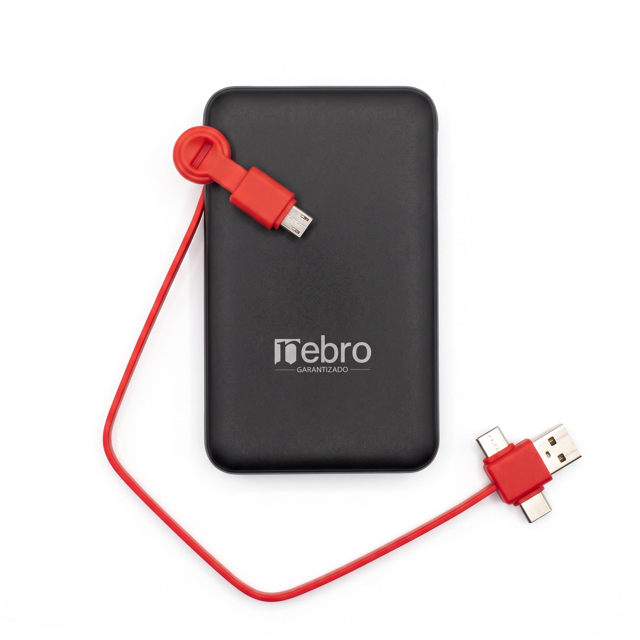Power Bank Bateria Portátil Nebro WB-161 Cable Integrado Tipo-C y Micro USB 5000MAH - Imagen 8