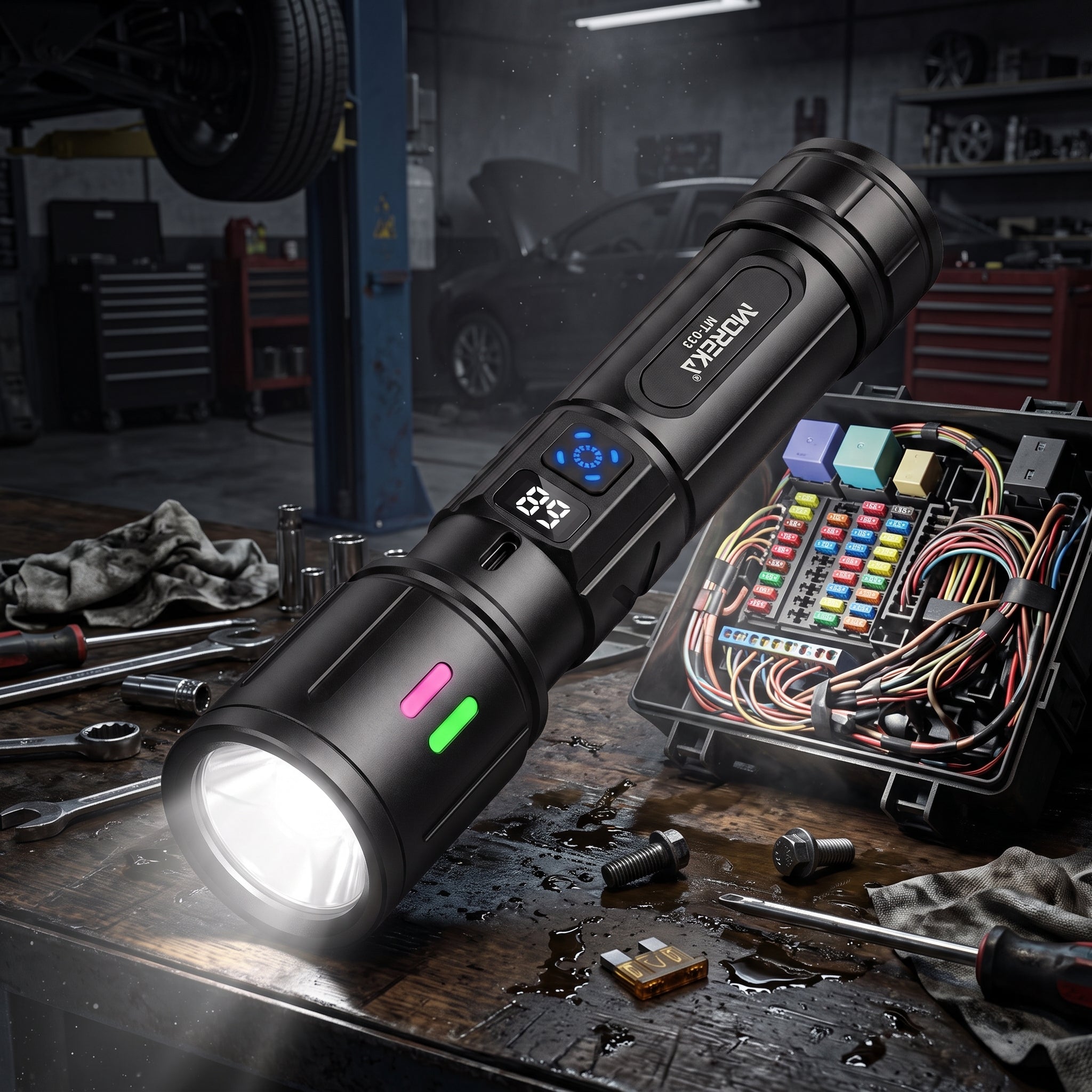 Linterna LED Moreka MT-033 20W Telescópica Batería de 2400mAh - Imagen 7