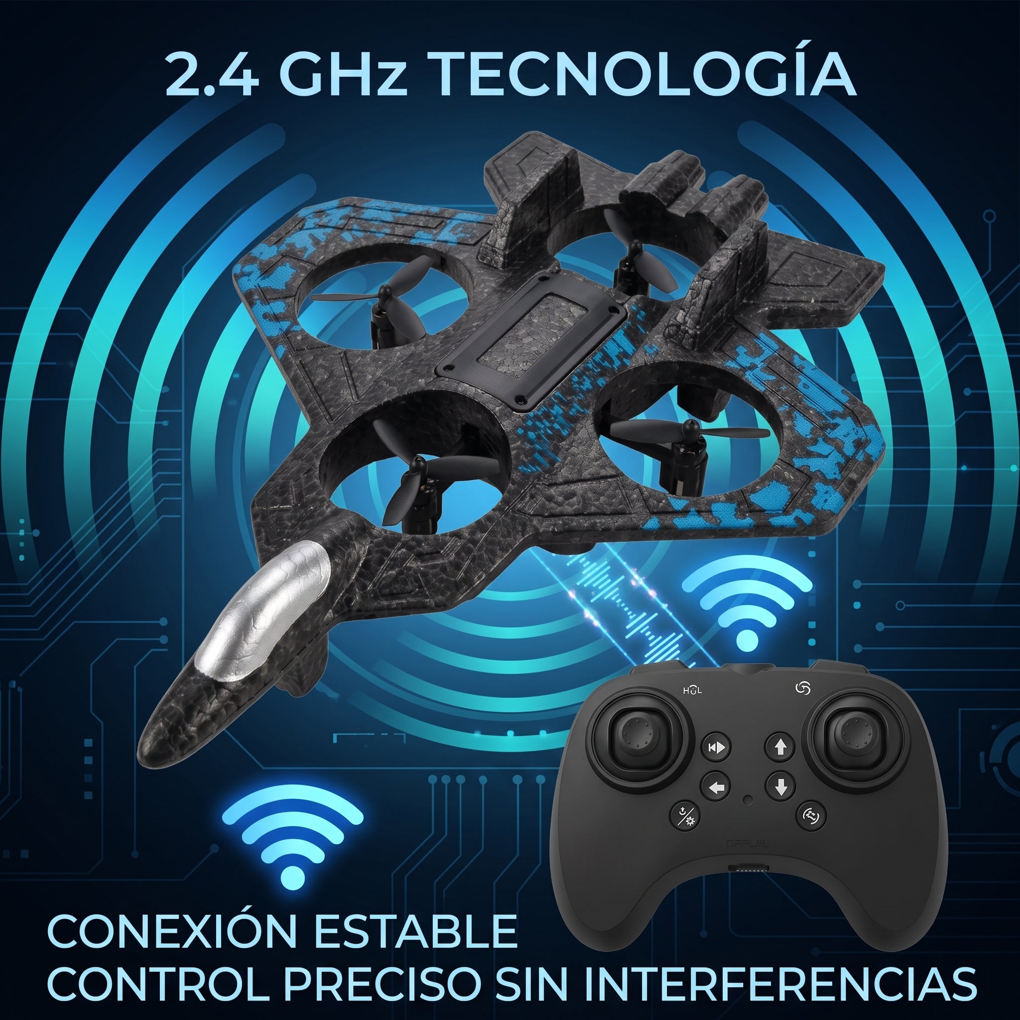 Juguete Avión de Combate Interestelar YISEN S1 Control Remoto - Imagen 5