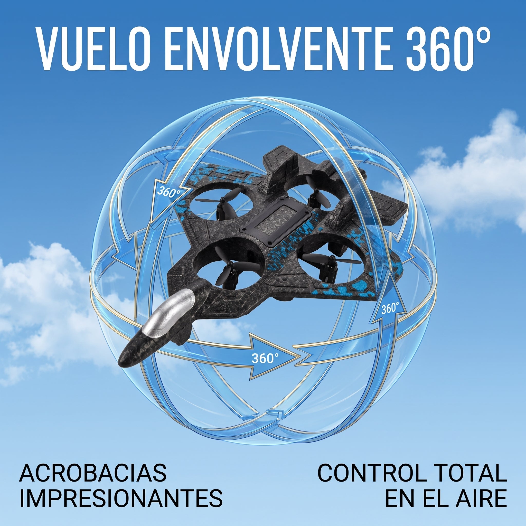 Juguete Avión de Combate Interestelar YISEN S1 Control Remoto - Imagen 6
