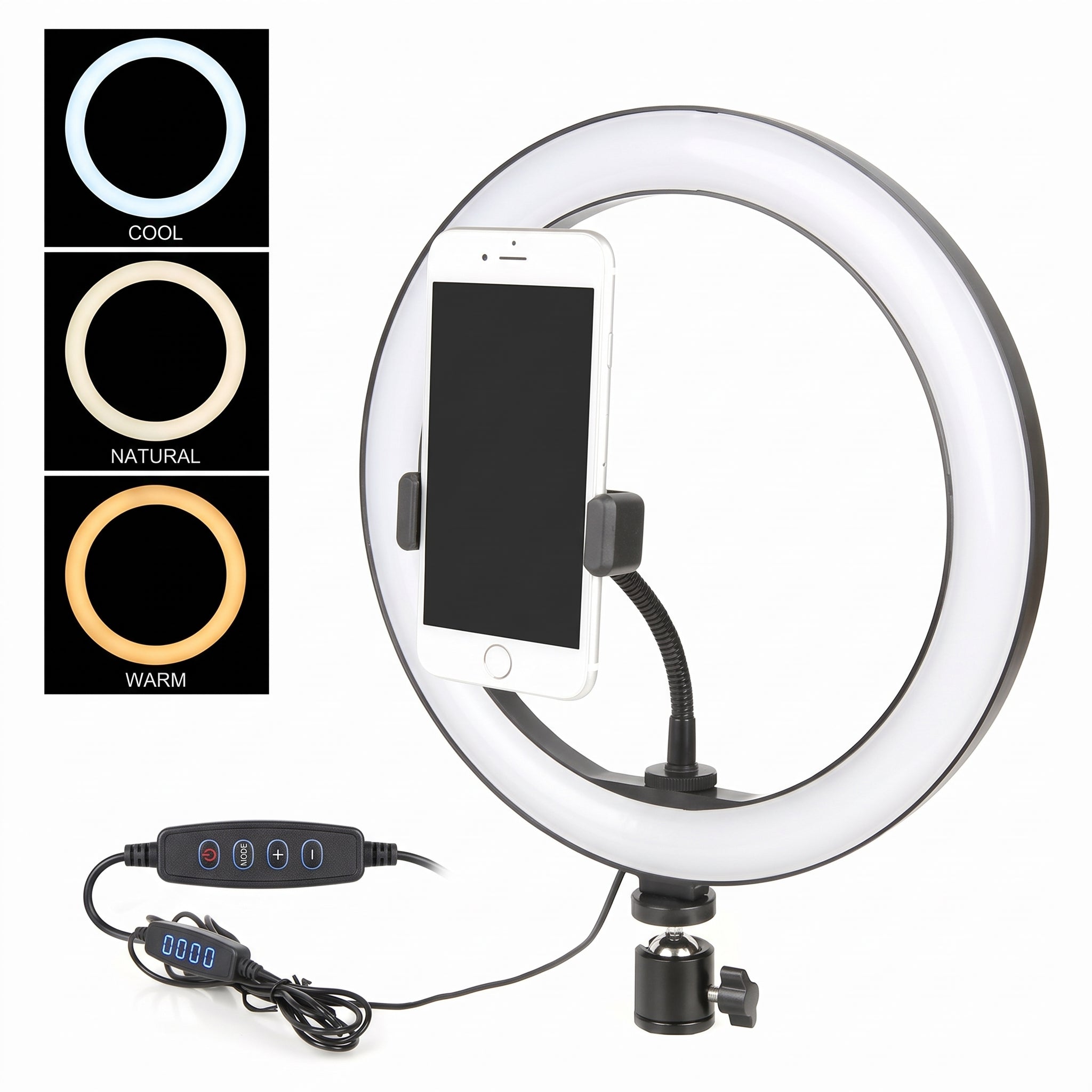 Lampara Aro de Luz LED YISEN QX-300 12 Pulgadas - Imagen 5