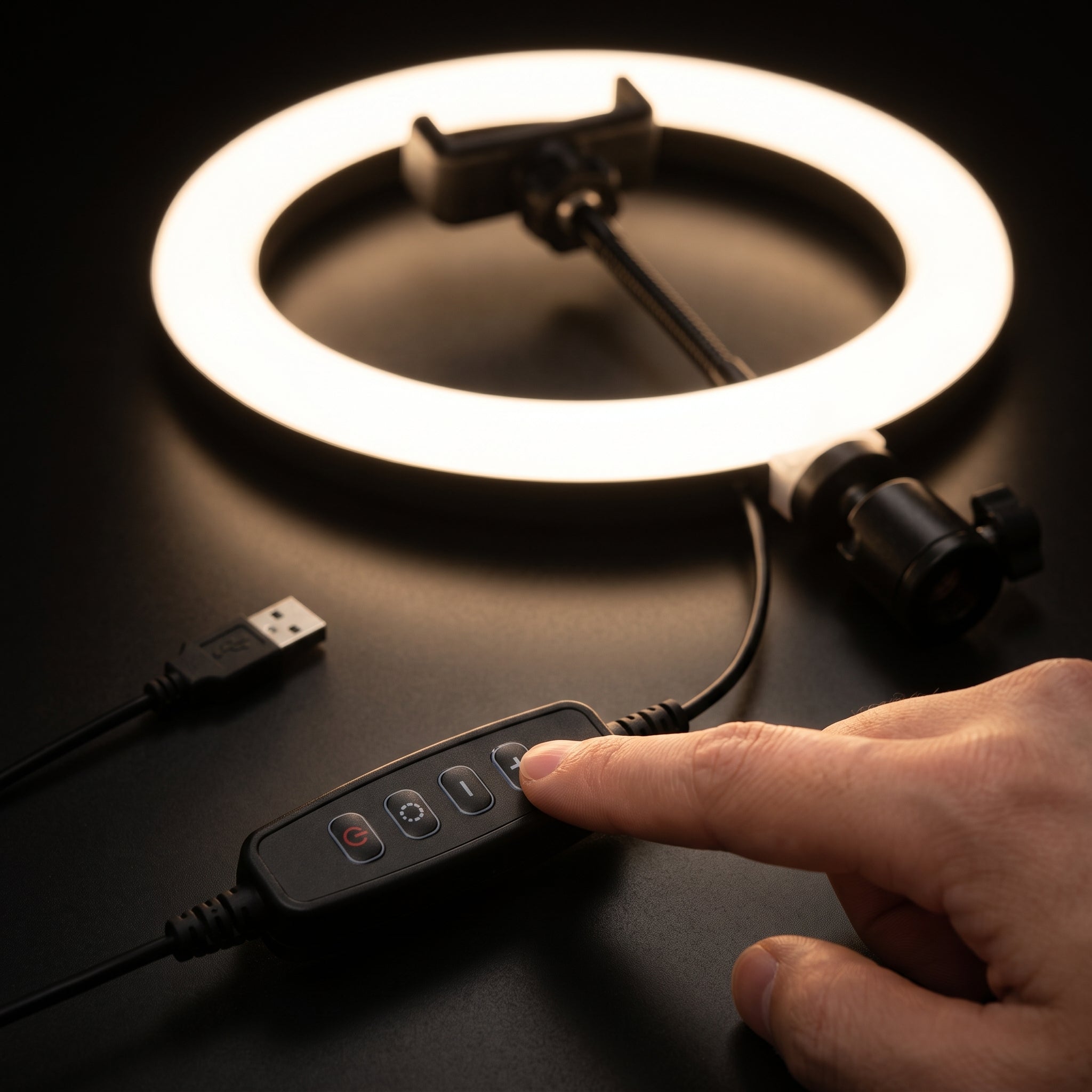 Lampara Aro de Luz LED YISEN QX-300 12 Pulgadas - Imagen 9