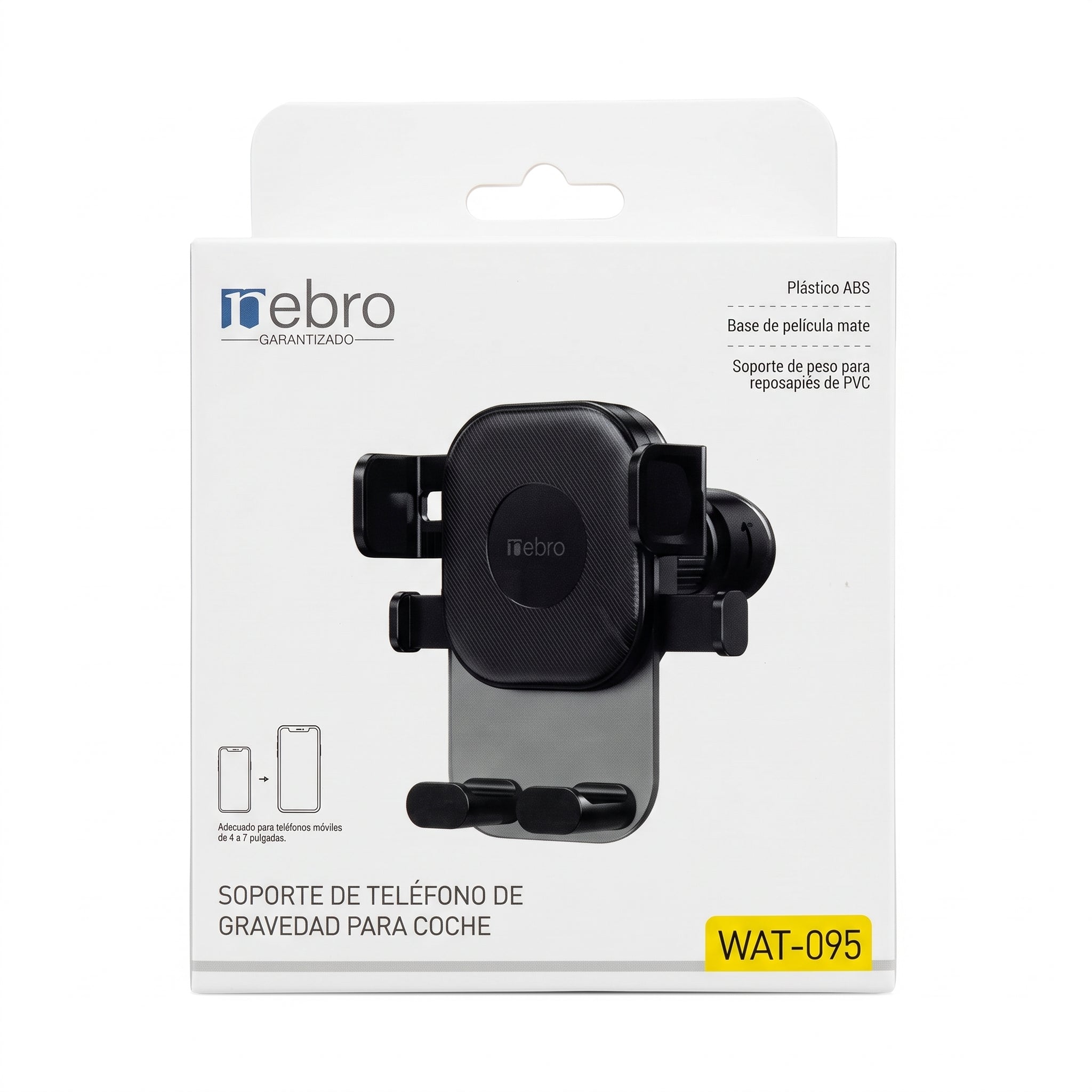 Soporte para Celular Nebro WAT-095 Giro de 360° Diseño Triangular Estable - Imagen 9