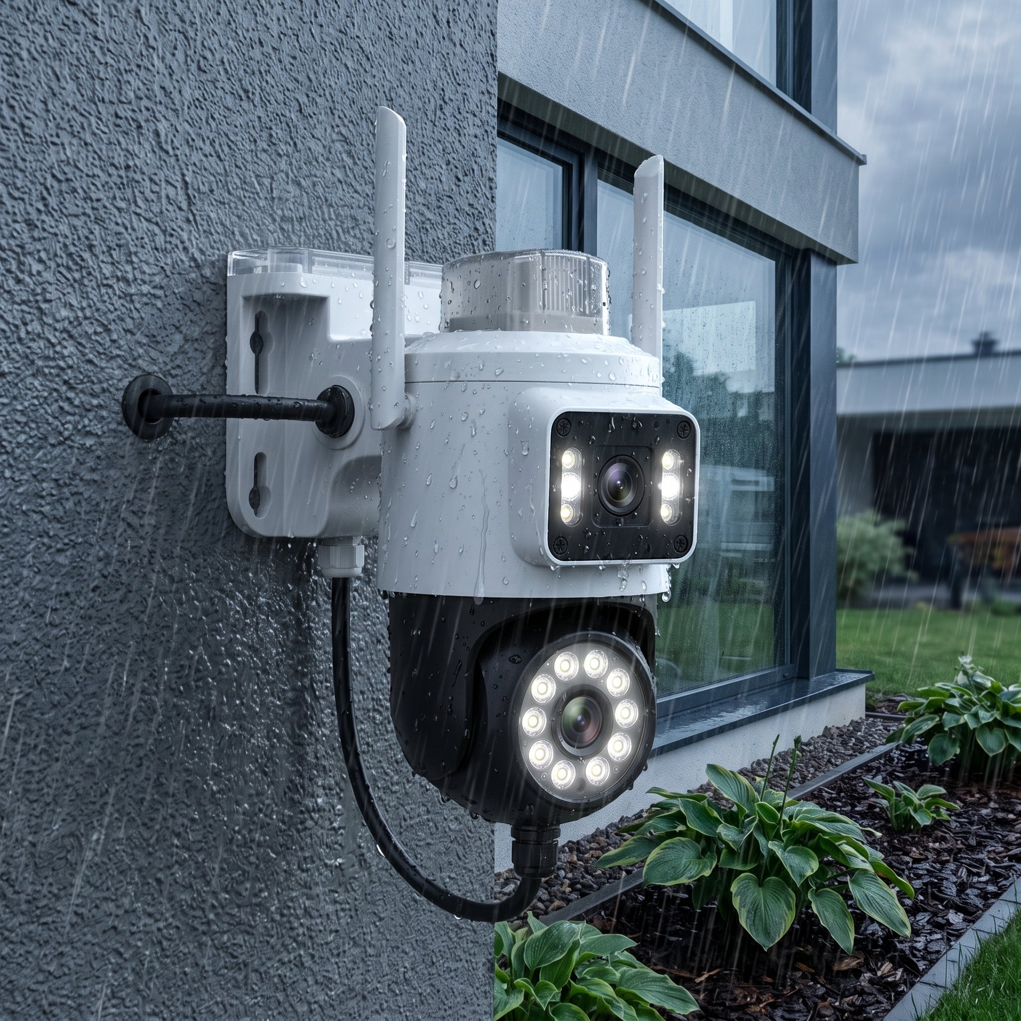 Cámara Inteligente WiFi Moreka JK010 1080P HD Visión Nocturna IP66 y Control PTZ - Imagen 3