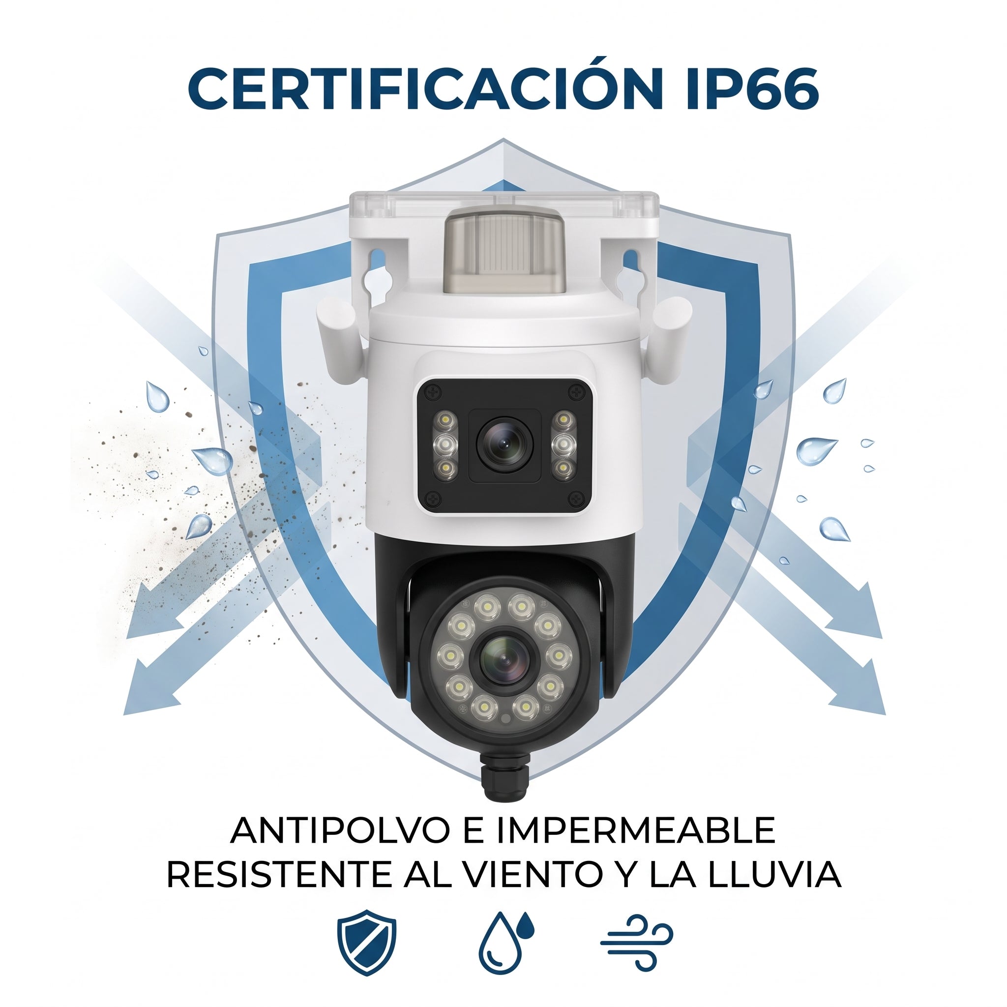 Cámara Inteligente WiFi Moreka JK010 1080P HD Visión Nocturna IP66 y Control PTZ - Imagen 6