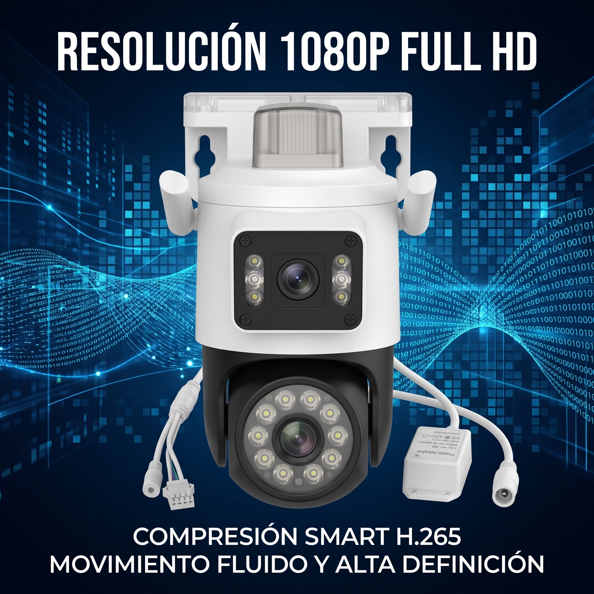 Cámara Inteligente WiFi Moreka JK010 1080P HD Visión Nocturna IP66 y Control PTZ - Imagen 7