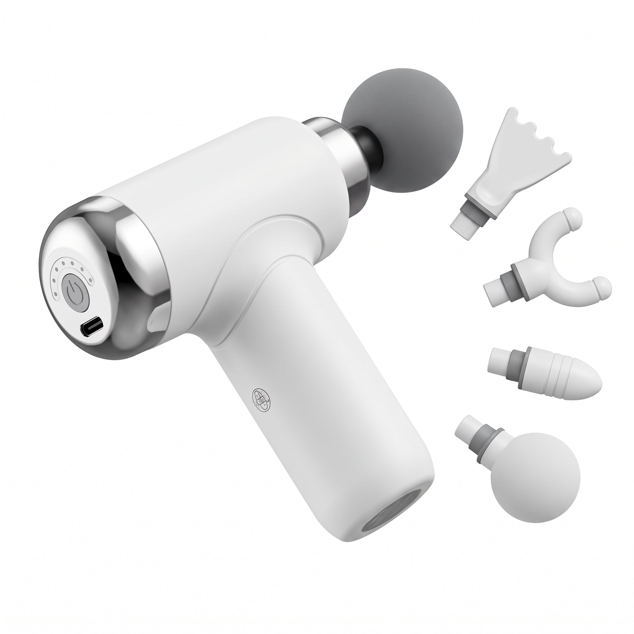 Pistola Facial Moreka S100-T Masajeador Muscular Portátil Cabezales Intercambiables