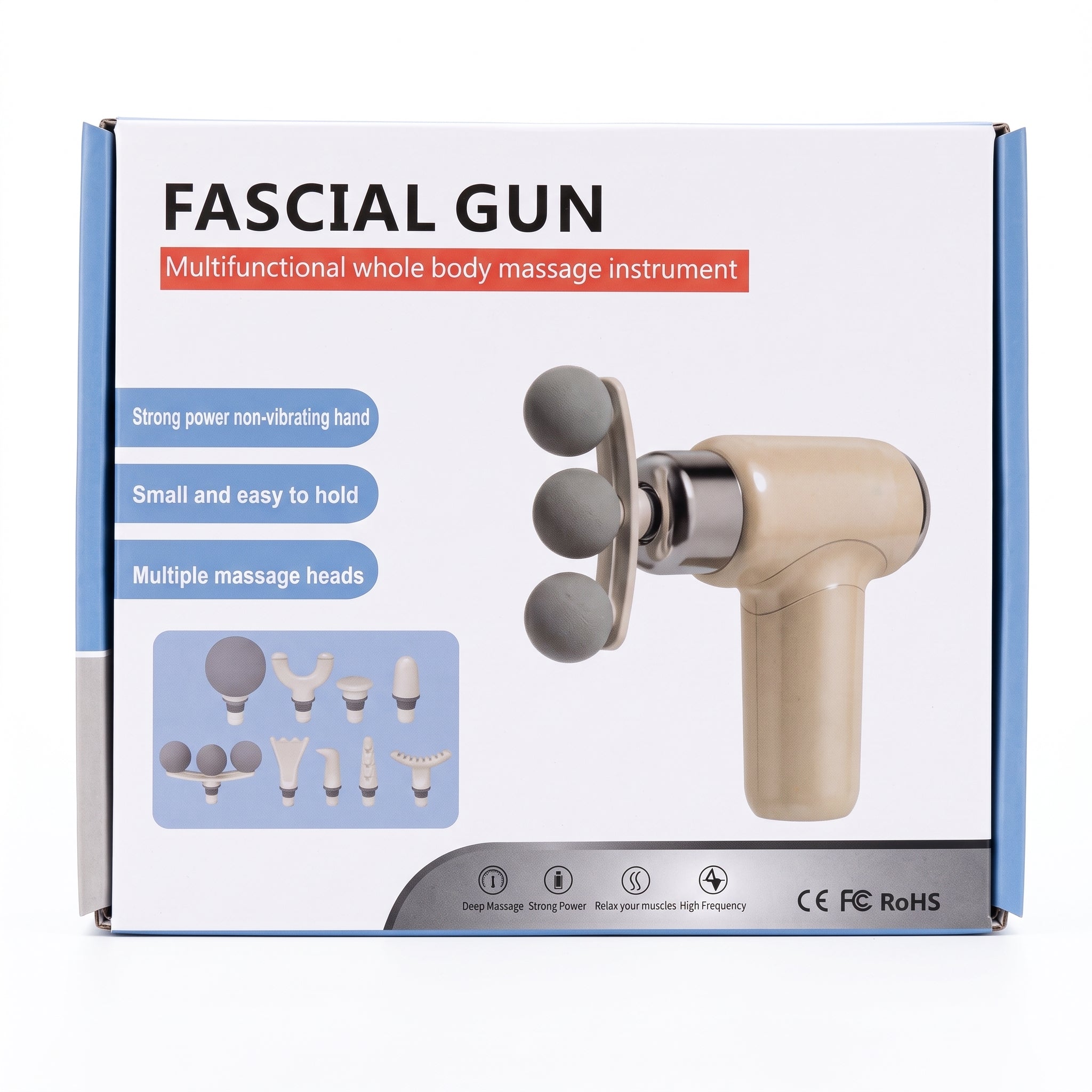 Pistola Facial Moreka S100-T Masajeador Muscular Portátil Cabezales Intercambiables - Imagen 12