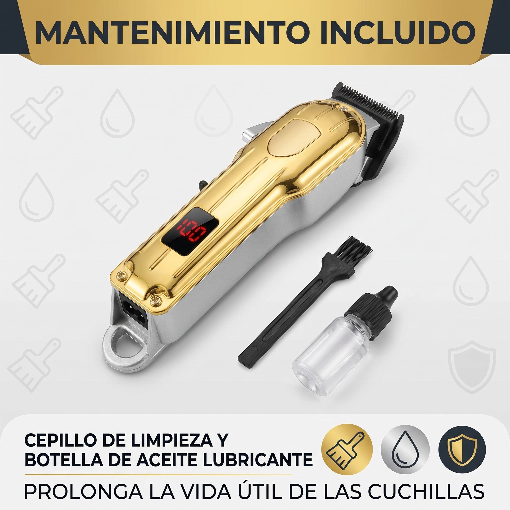 Cortadora de Pelo Profesional Moreka W-44 4 Peines Carga USB - Imagen 2