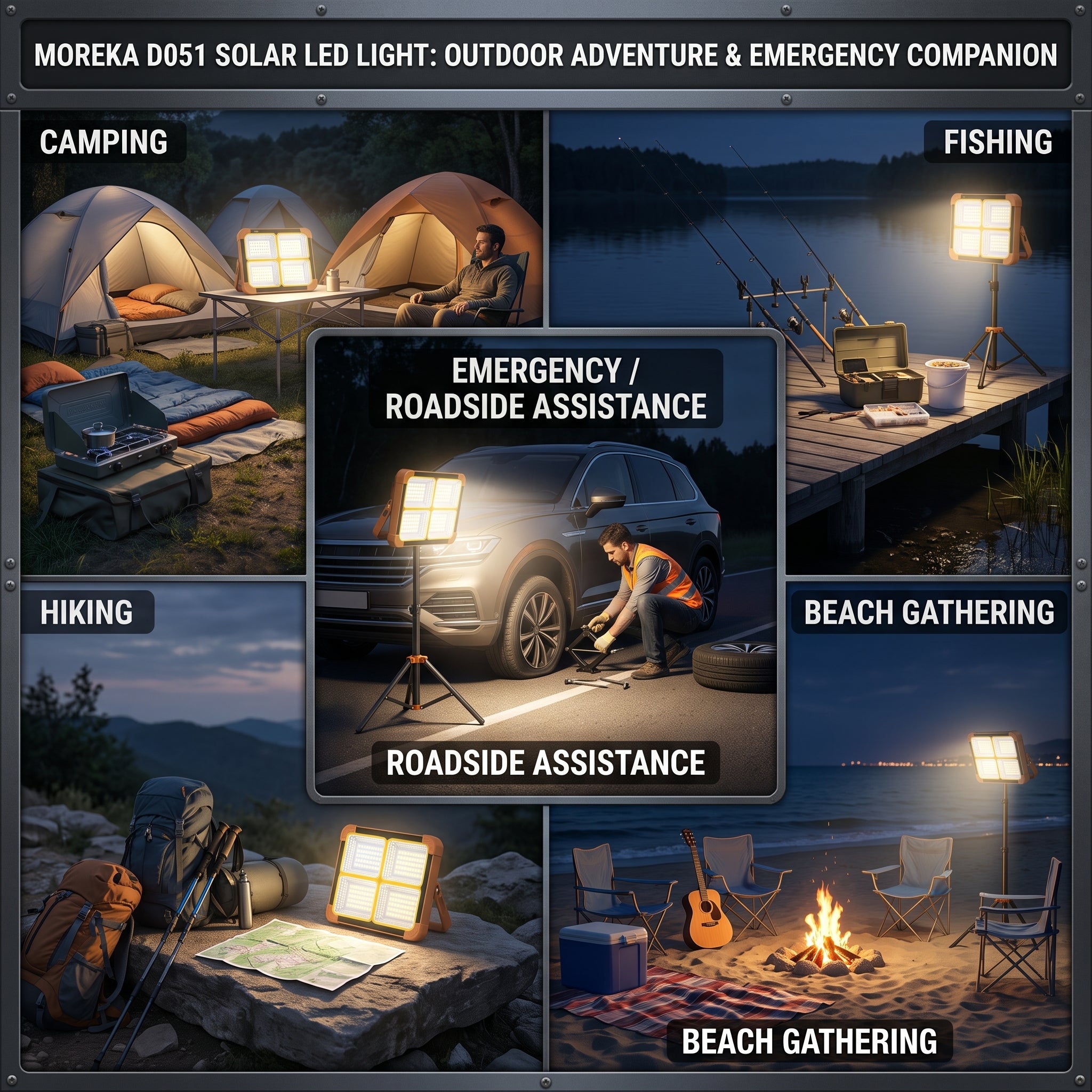 Luz LED Solar Moreka D051 Protección IP66 - Imagen 2