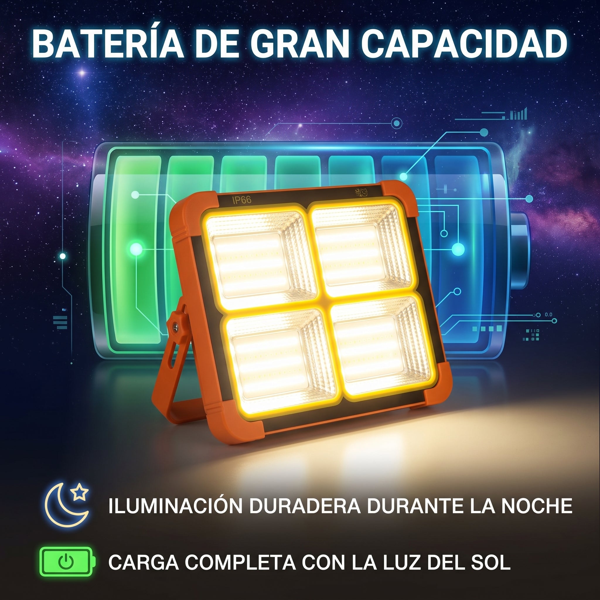 Luz LED Solar Moreka D051 Protección IP66 - Imagen 6