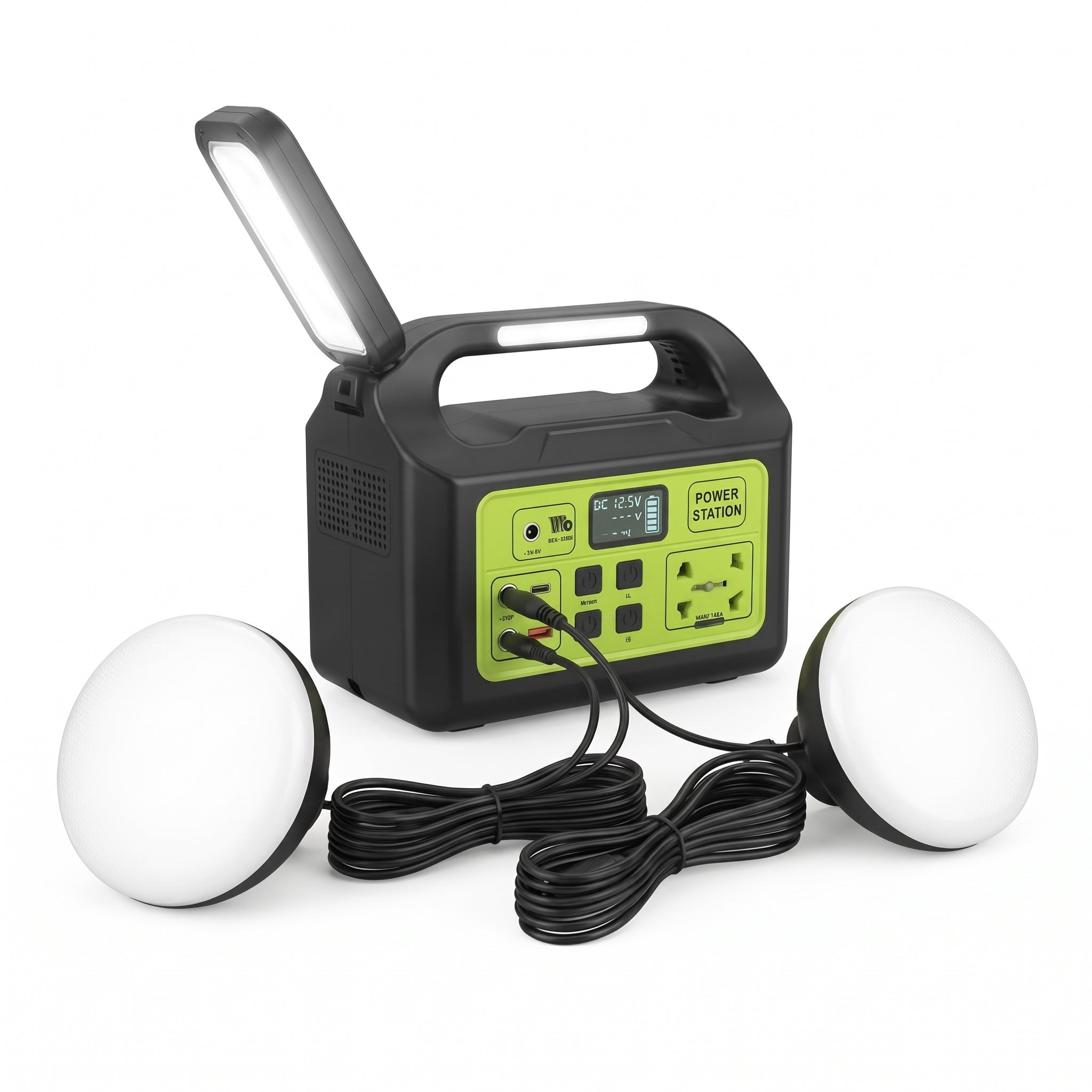 Estación de Energía Portátil Moreka GD-1225 150W Generador Solar Kit Iluminación - Imagen 1