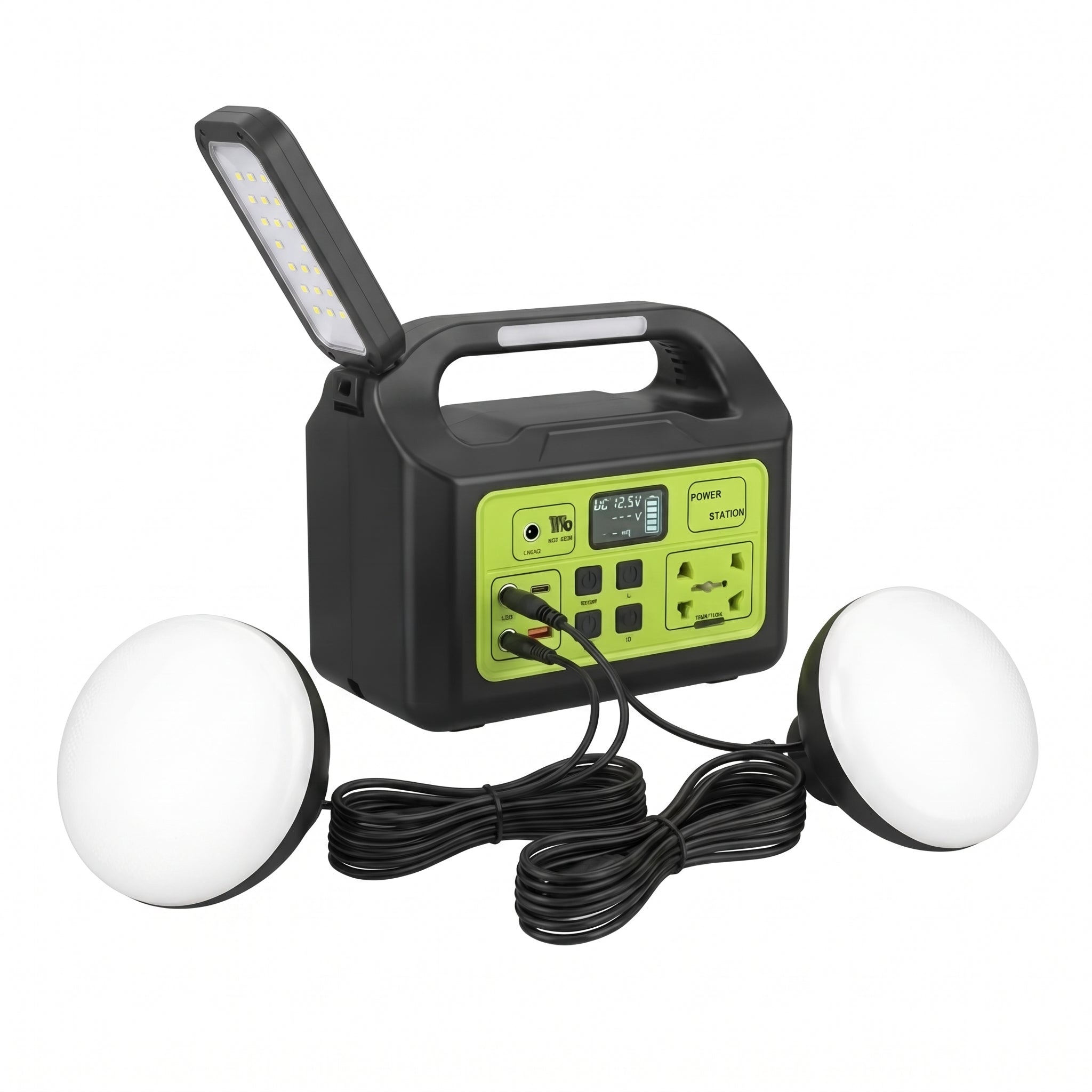 Estación de Energía Portátil Moreka GD-1225 150W Generador Solar Kit Iluminación - Imagen 11