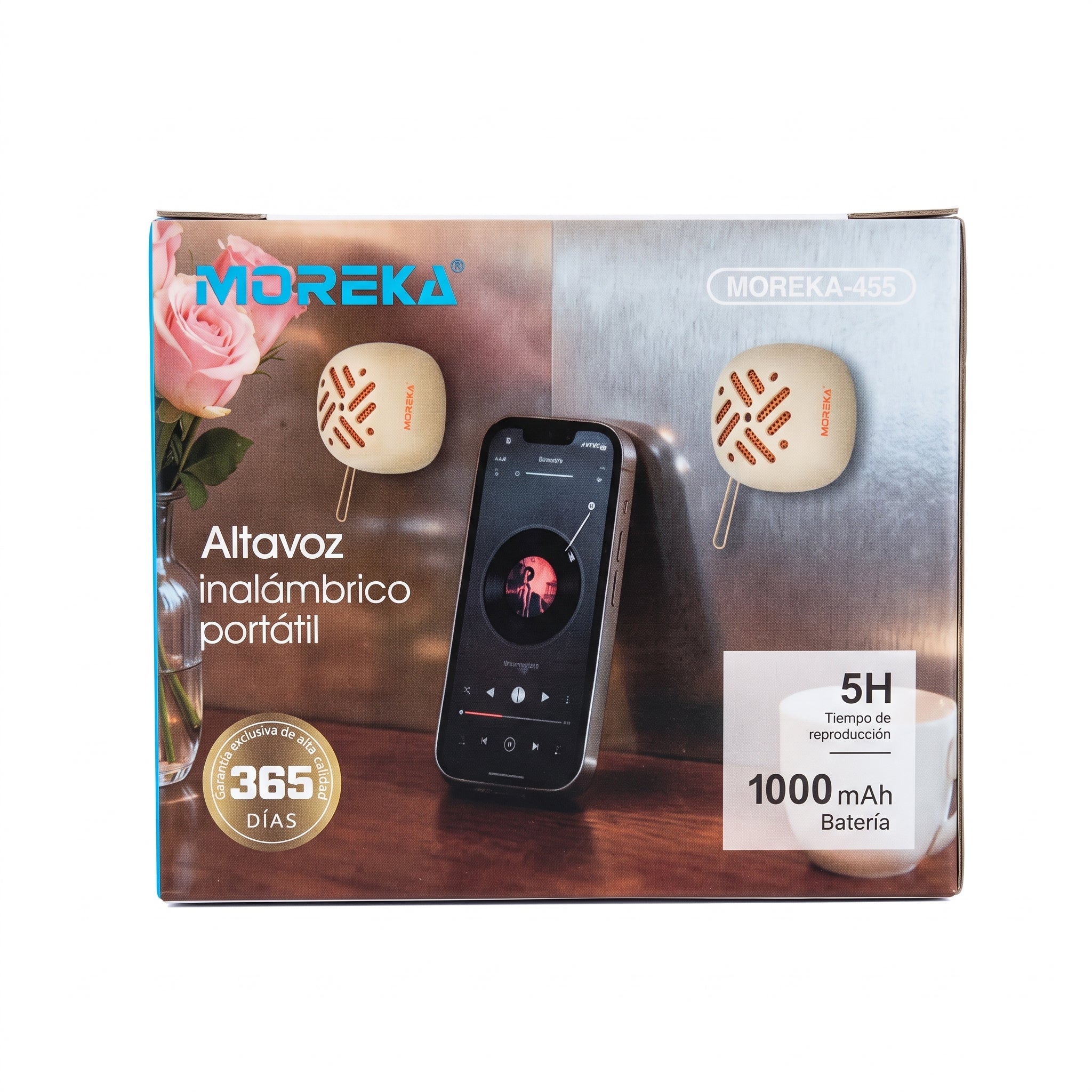 Altavoz Inalámbrico Imantado Portátil Moreka-455 Imán Micrófono TWS - Imagen 11