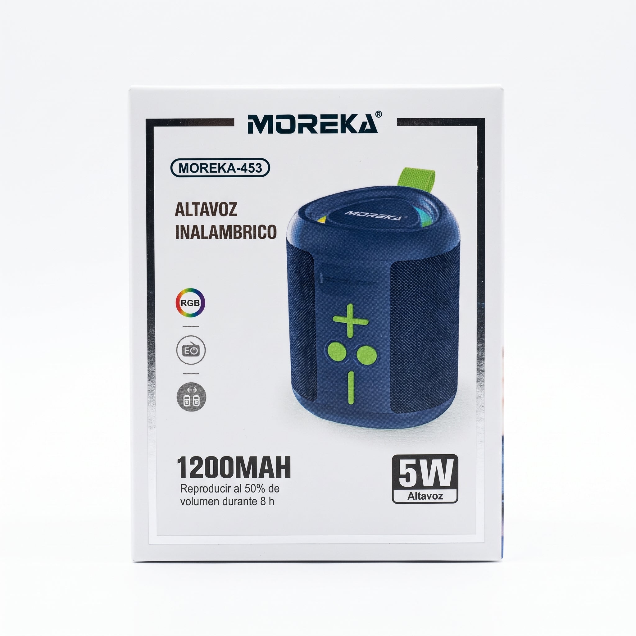 Altavoz Inalámbrico Bluetooth Moreka-453 8 Horas Batería Luces RGB - Imagen 12