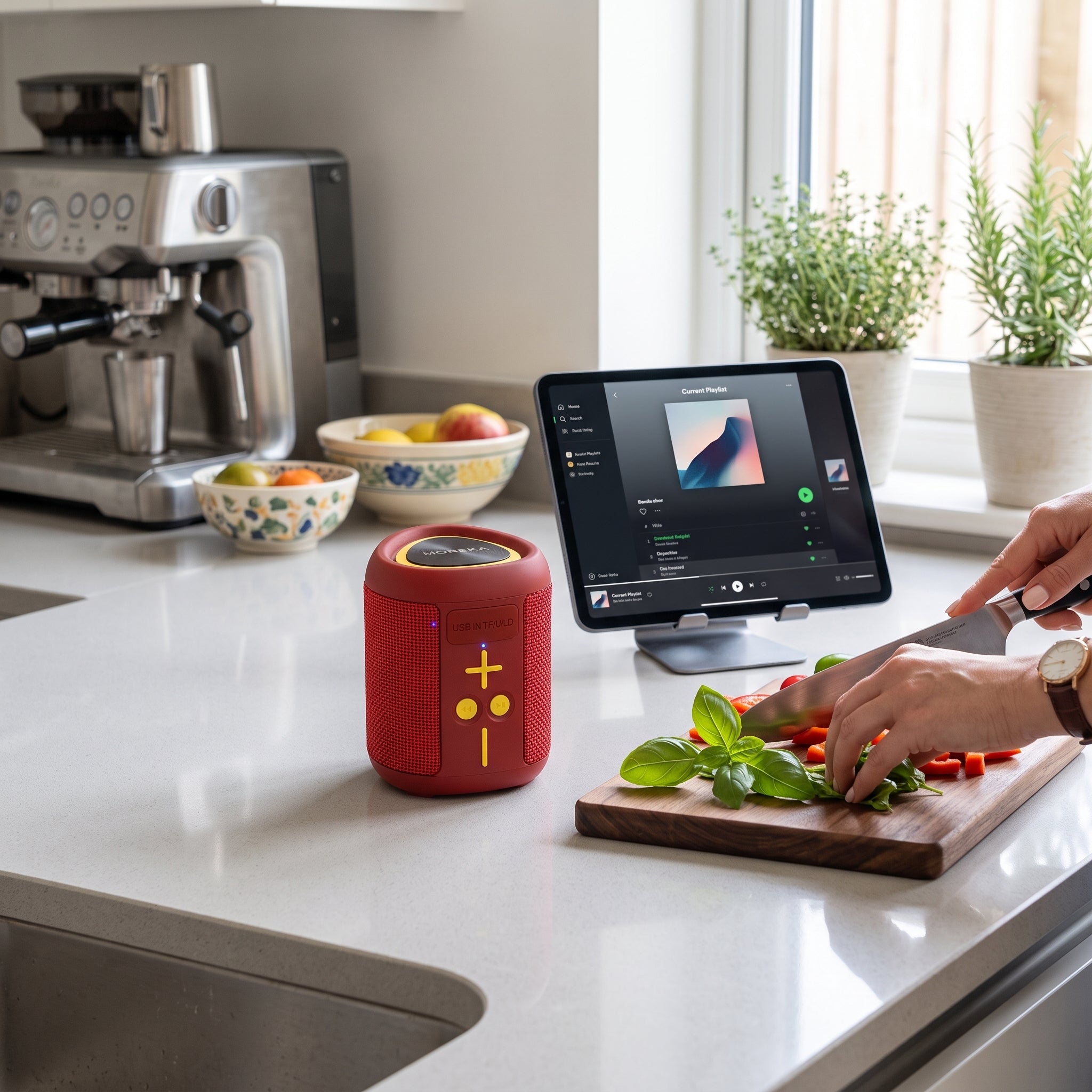 Altavoz Inalámbrico Bluetooth Moreka-453 8 Horas Batería Luces RGB - Imagen 8
