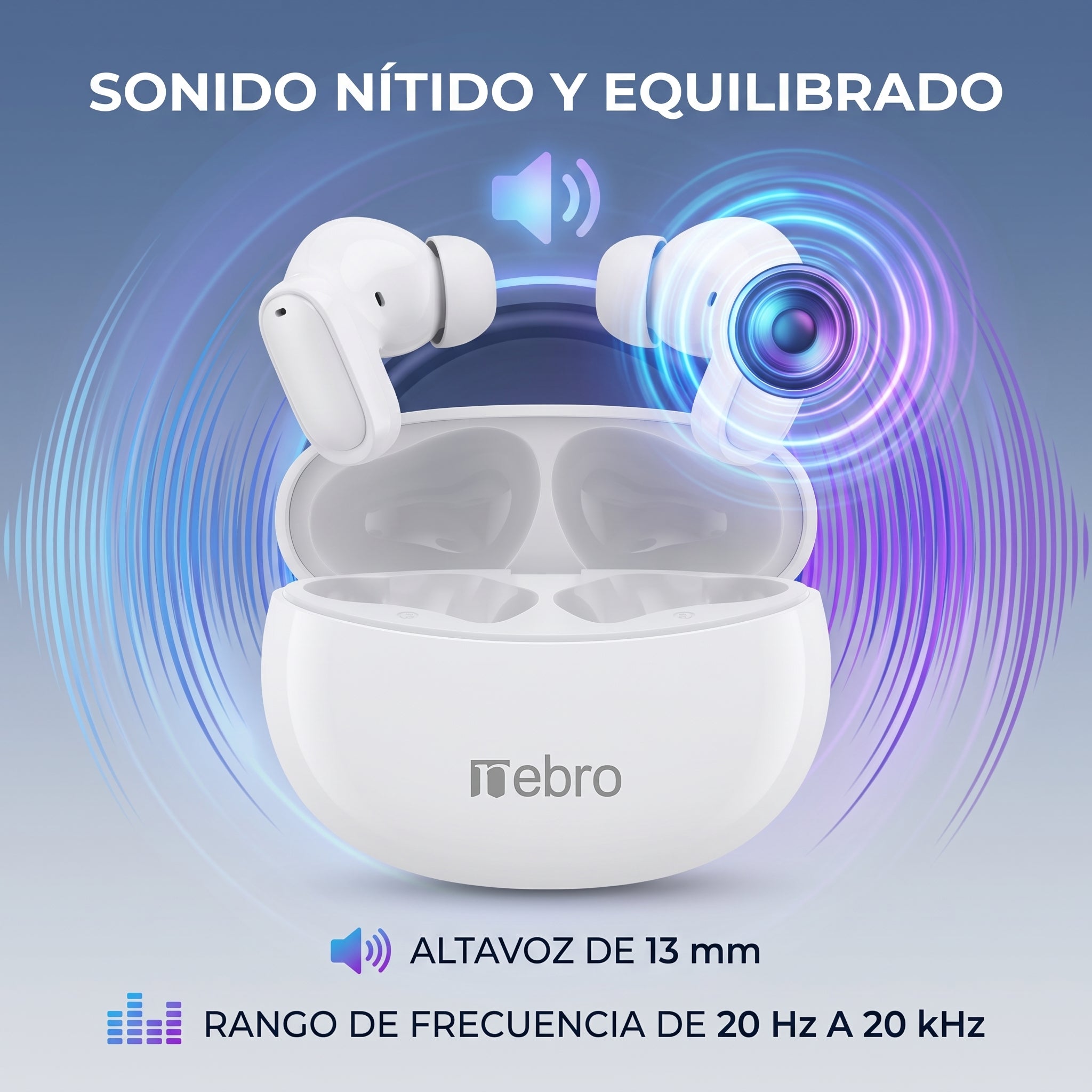 Audífonos Bluetooth Nebro T42 - Imagen 3