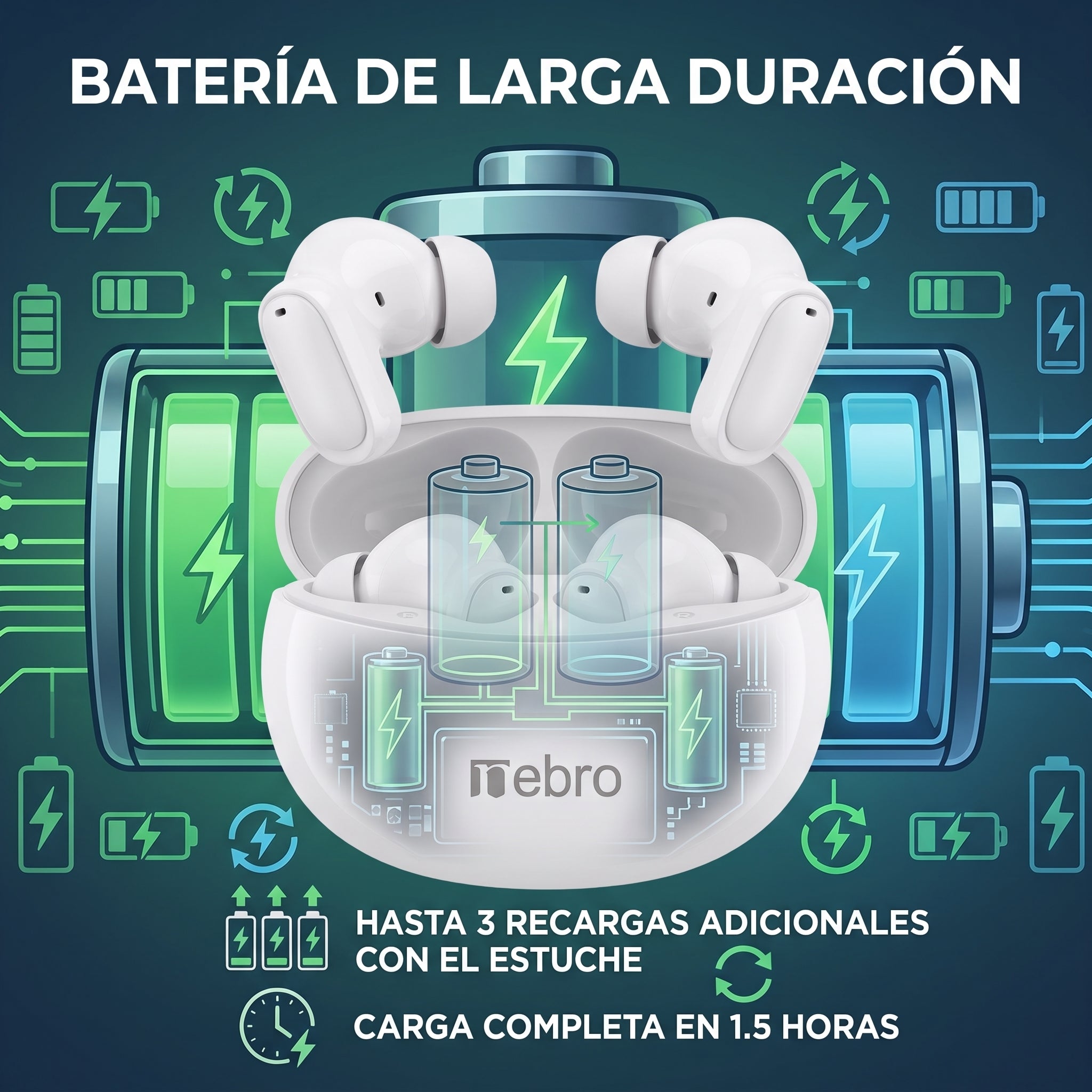 Audífonos Bluetooth Nebro T42 - Imagen 5