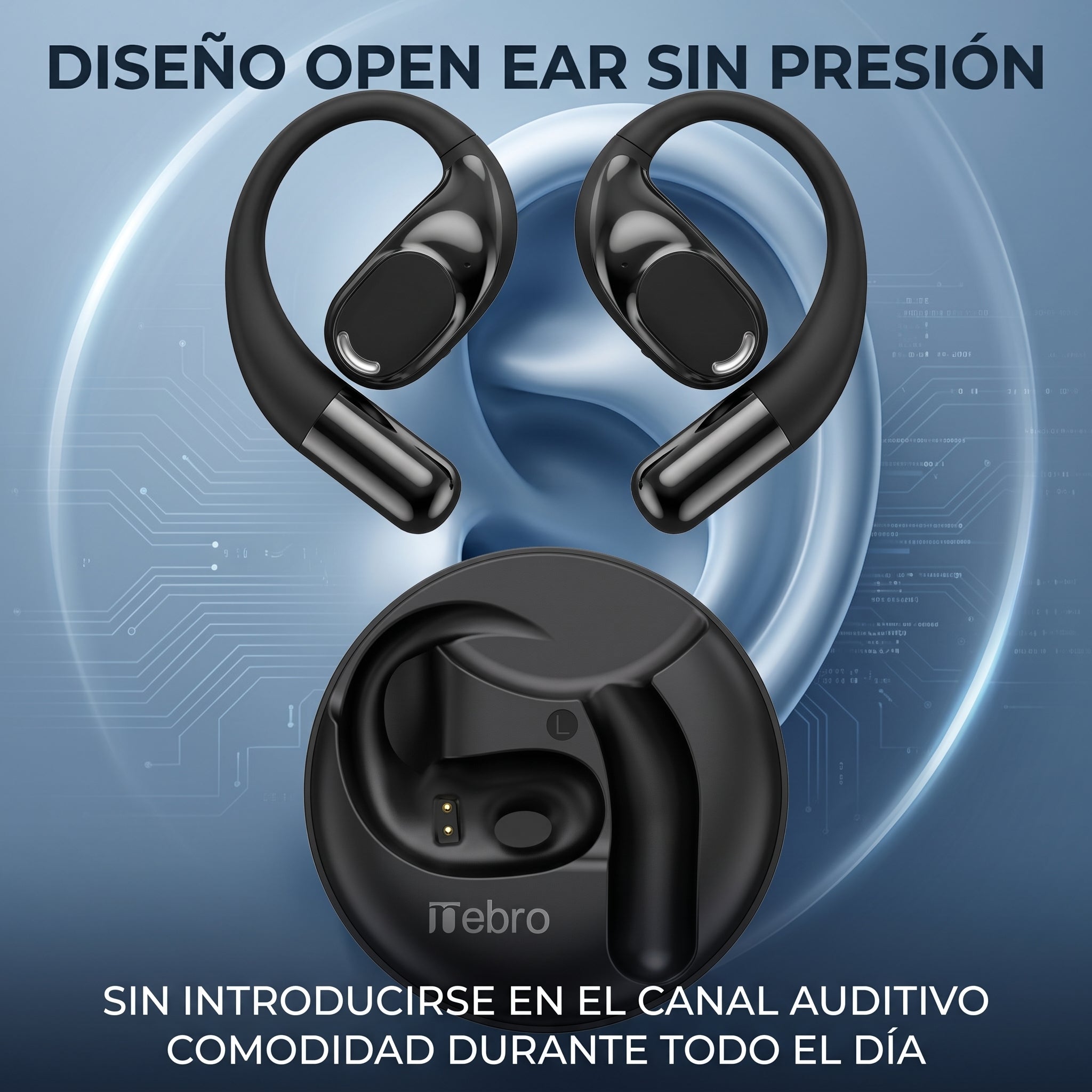 Audífonos Open Ear Nebro T44 Bluetooth 5.3 - Imagen 5
