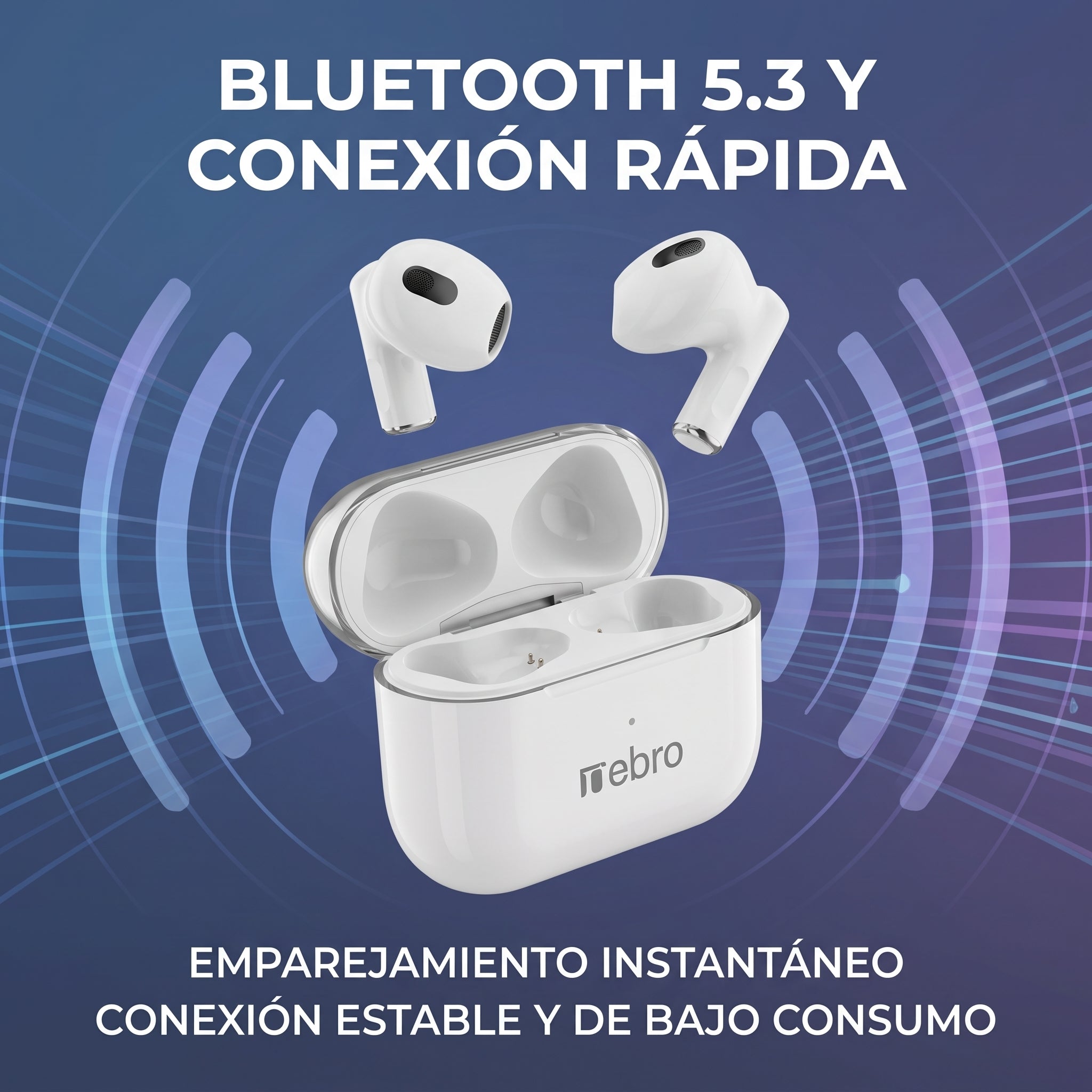 Audífonos Inalámbricos Nebro SE-1 Bluetooth 5.3 Ecualizador y Sonido HiFi - Imagen 5