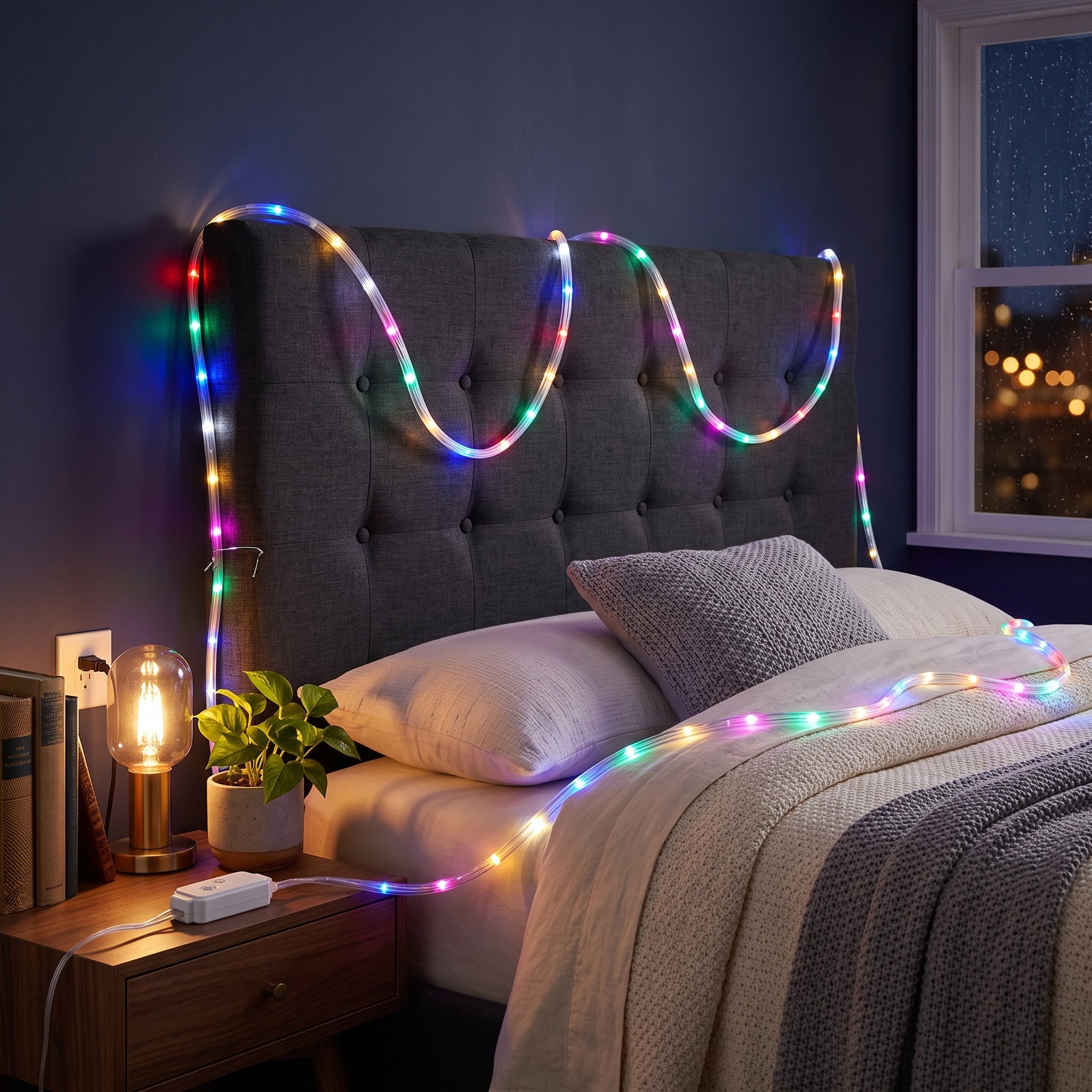 Cuerda de Luces LED Moreka M15-005 5 Metros 90 Luces Multicolor Protección IP65 - Imagen 9