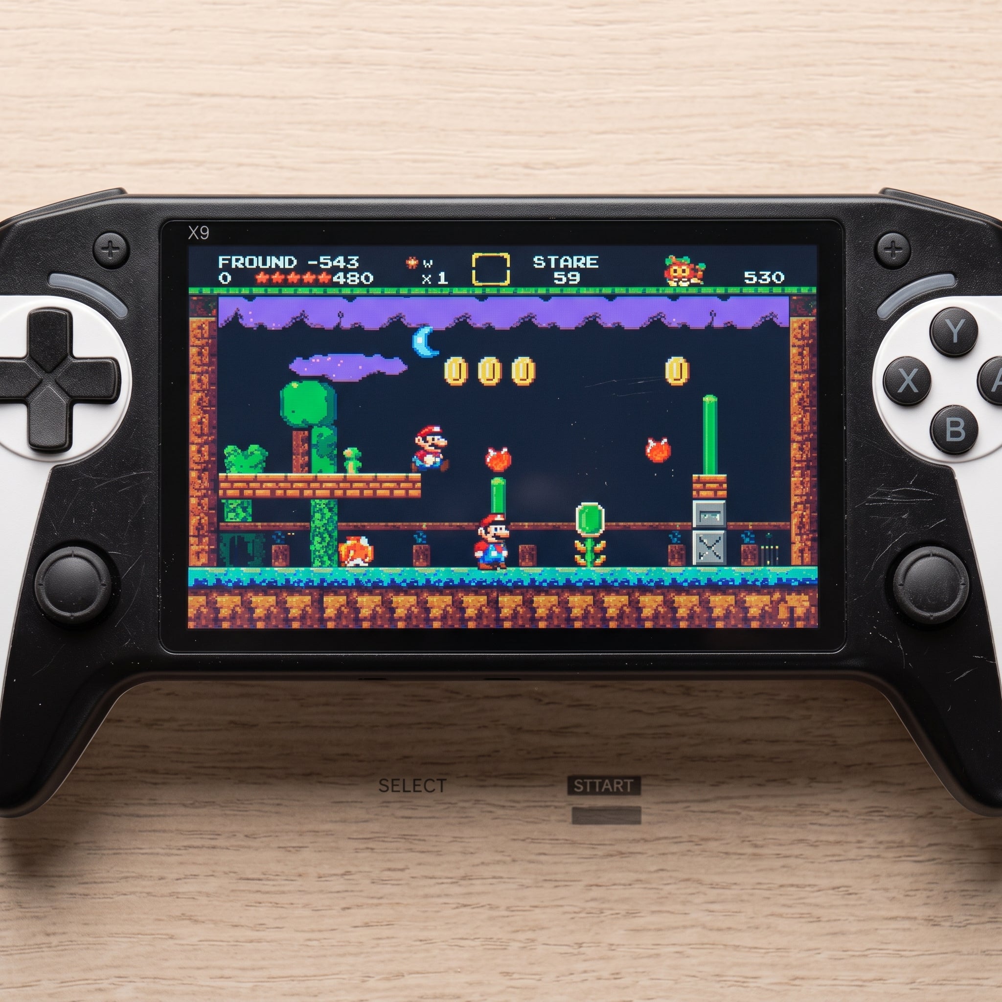 Consola de Videojuegos Moreka Black Hawk X9 con Pantalla de 5.5 Pulgadas y Doble Rocker - Imagen 3