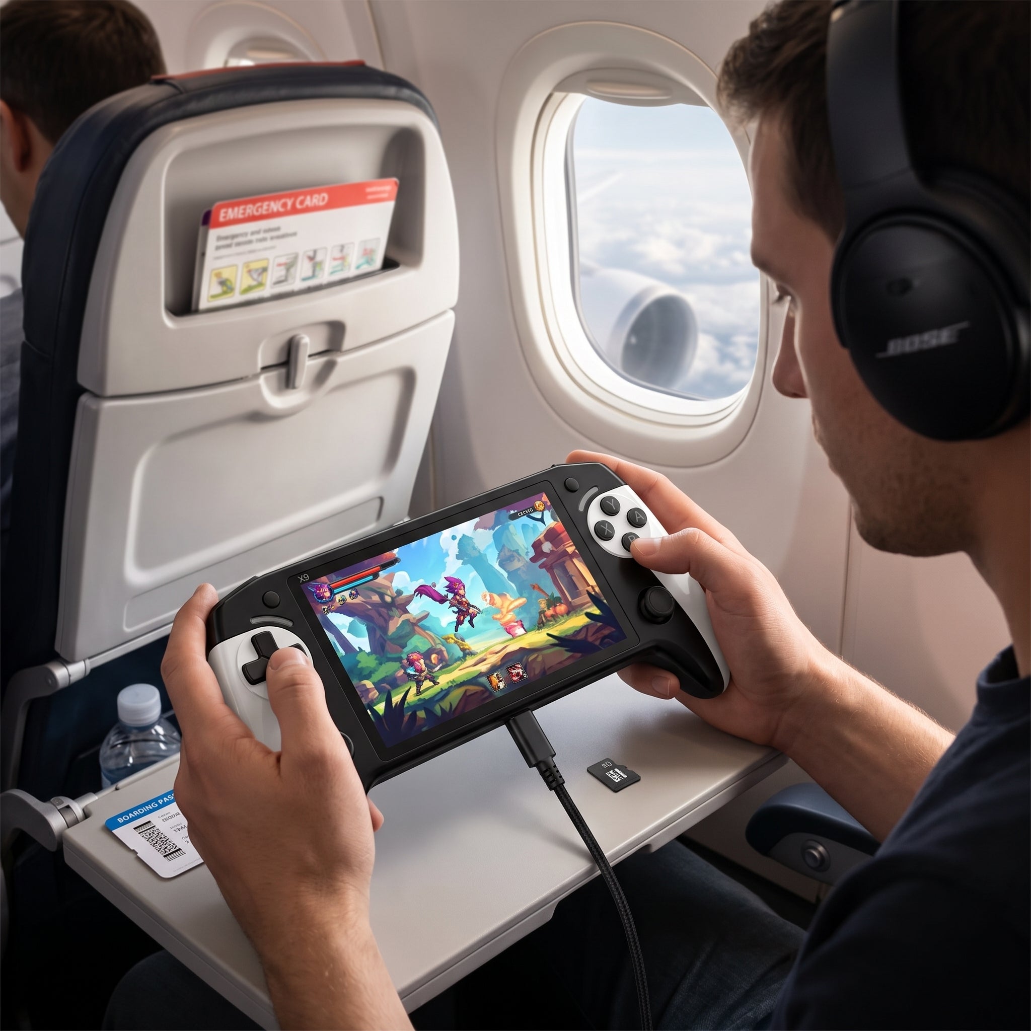 Consola de Videojuegos Moreka Black Hawk X9 con Pantalla de 5.5 Pulgadas y Doble Rocker - Imagen 7