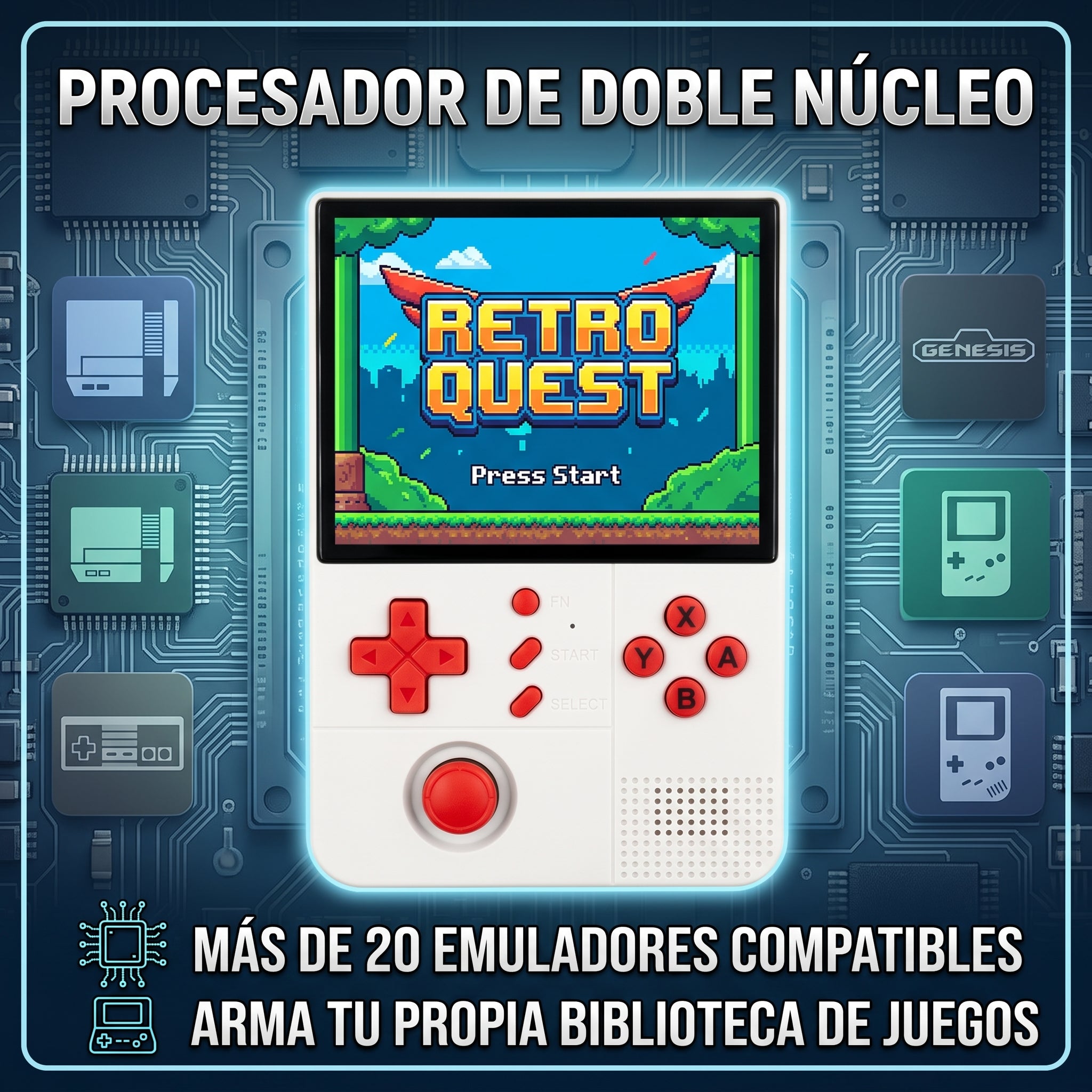 Consola Portátil R40XX Pro con Pantalla de 4.2 Pulgadas, Salida HD y Más de 20 Emuladores - Imagen 6